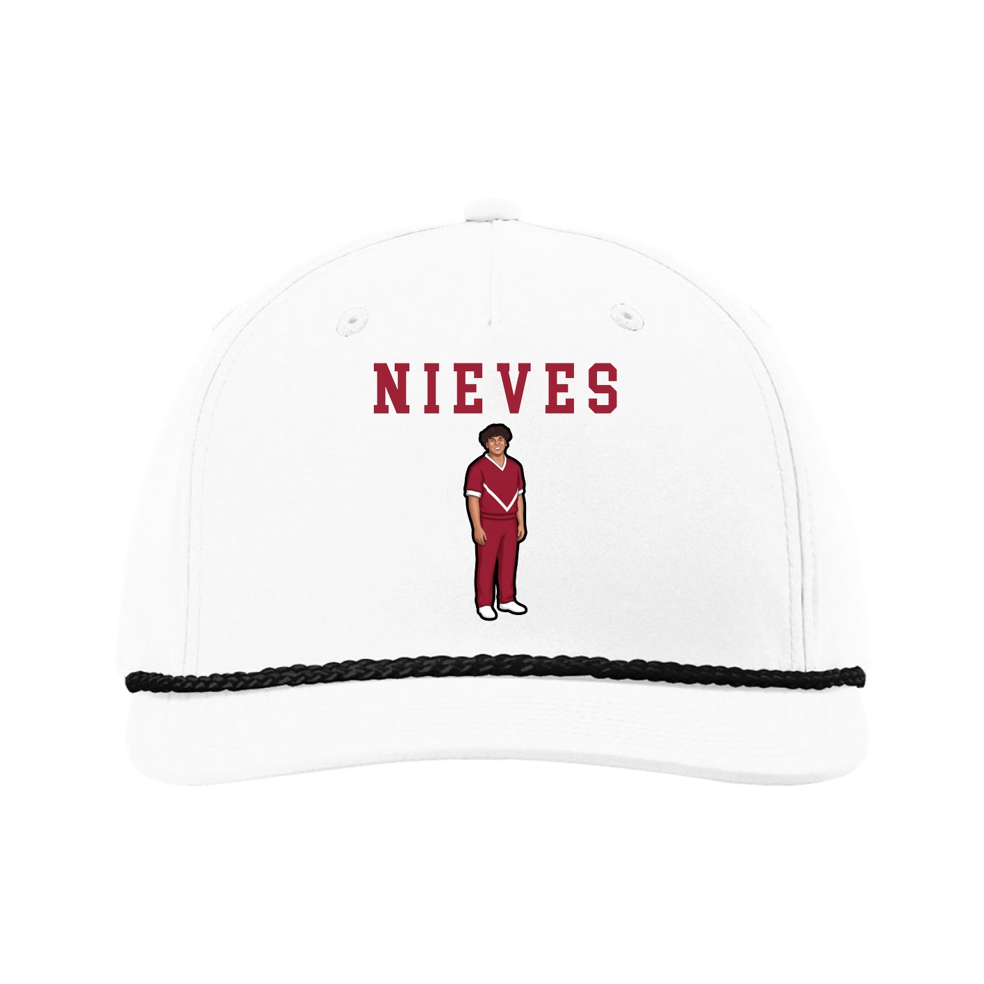 Five-Panel Classic Rope Cap — Shirsey in White