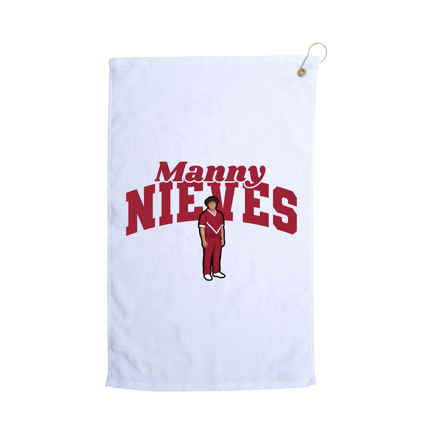 Golf Towel — Signature Arch in White
