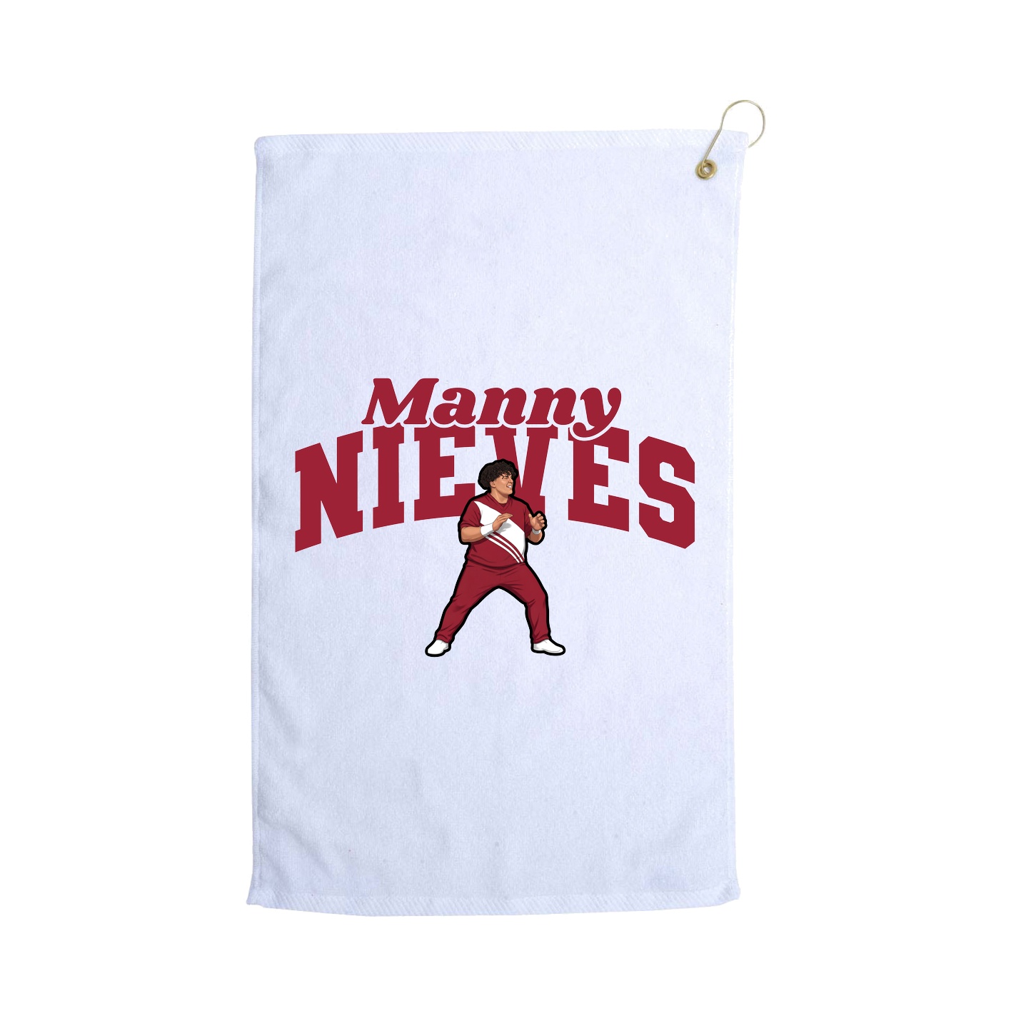 Golf Towel — Signature Arch in White