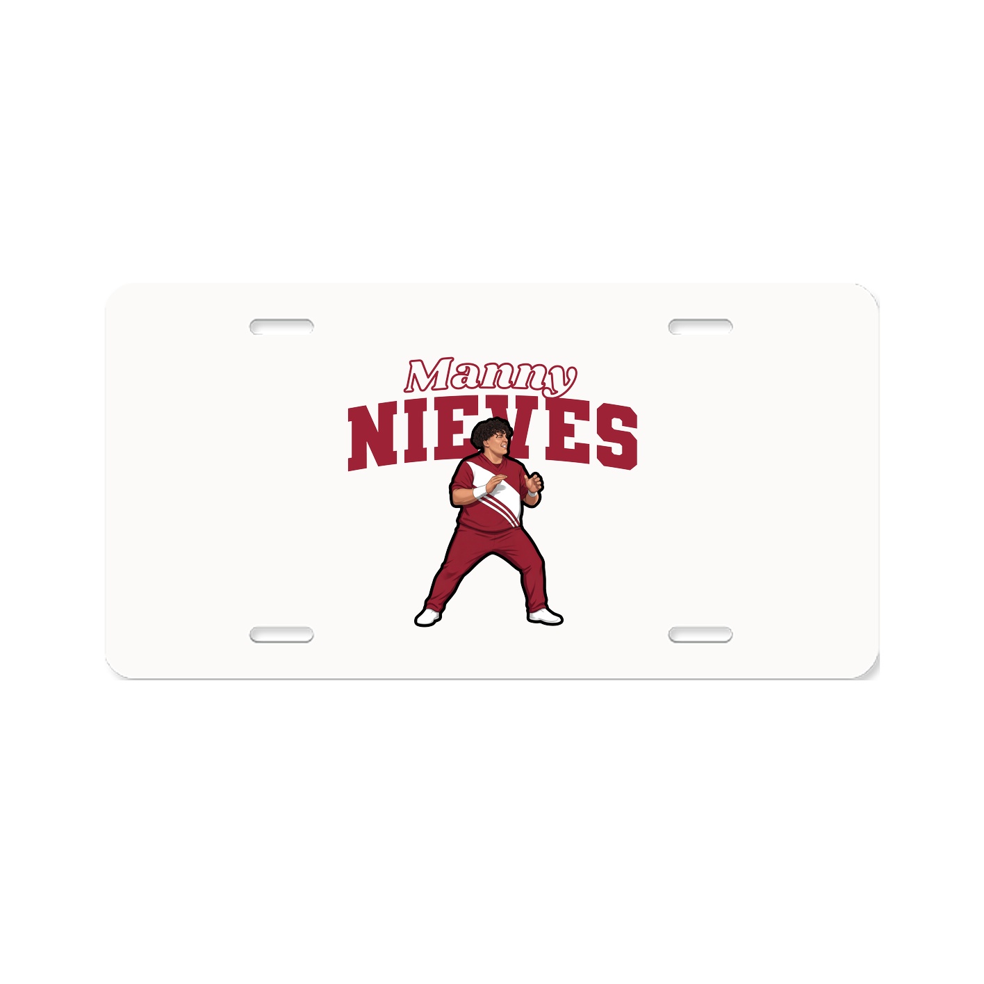 License Plate — Name Arch in Classic