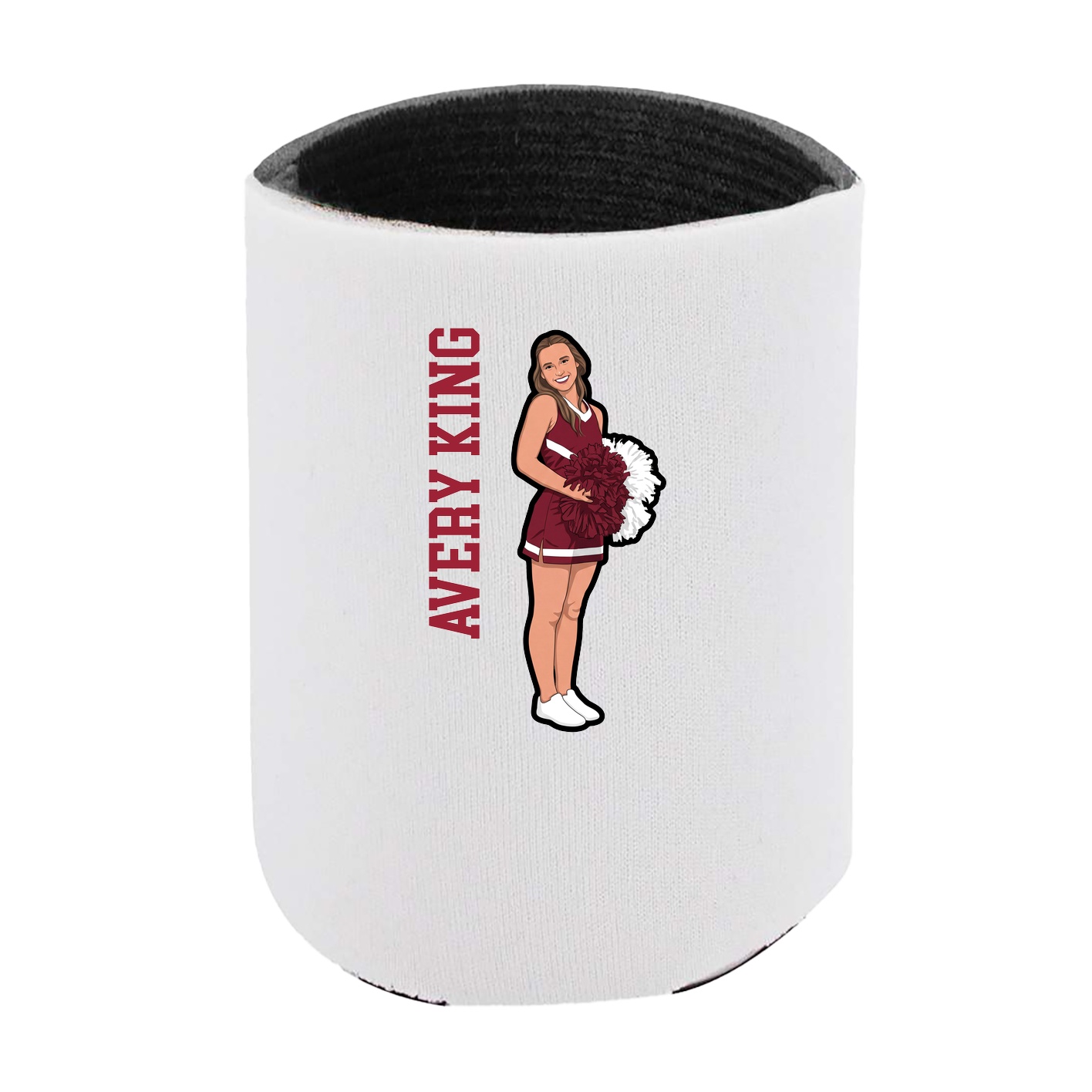 Can Holder — Name Vertical in White