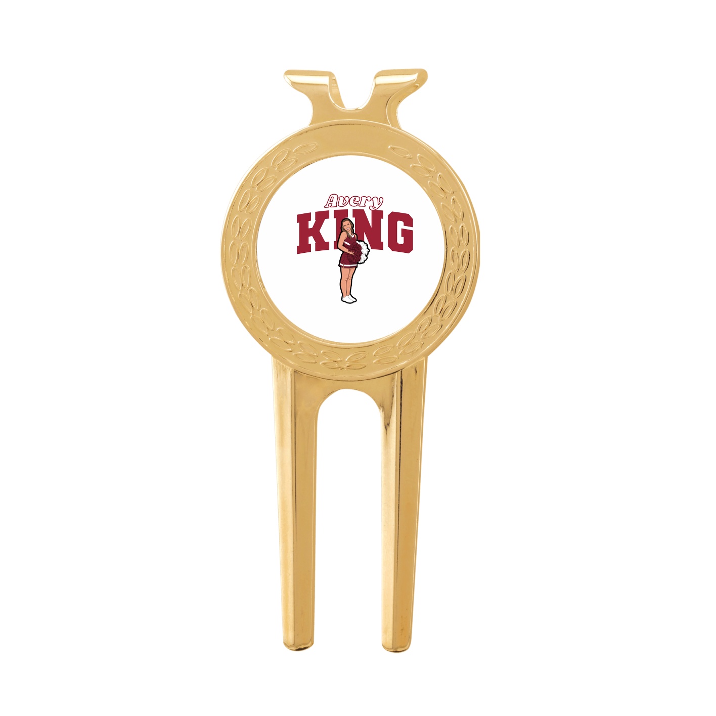 Divot Tool with Ball Marker — Name Arch in Classic