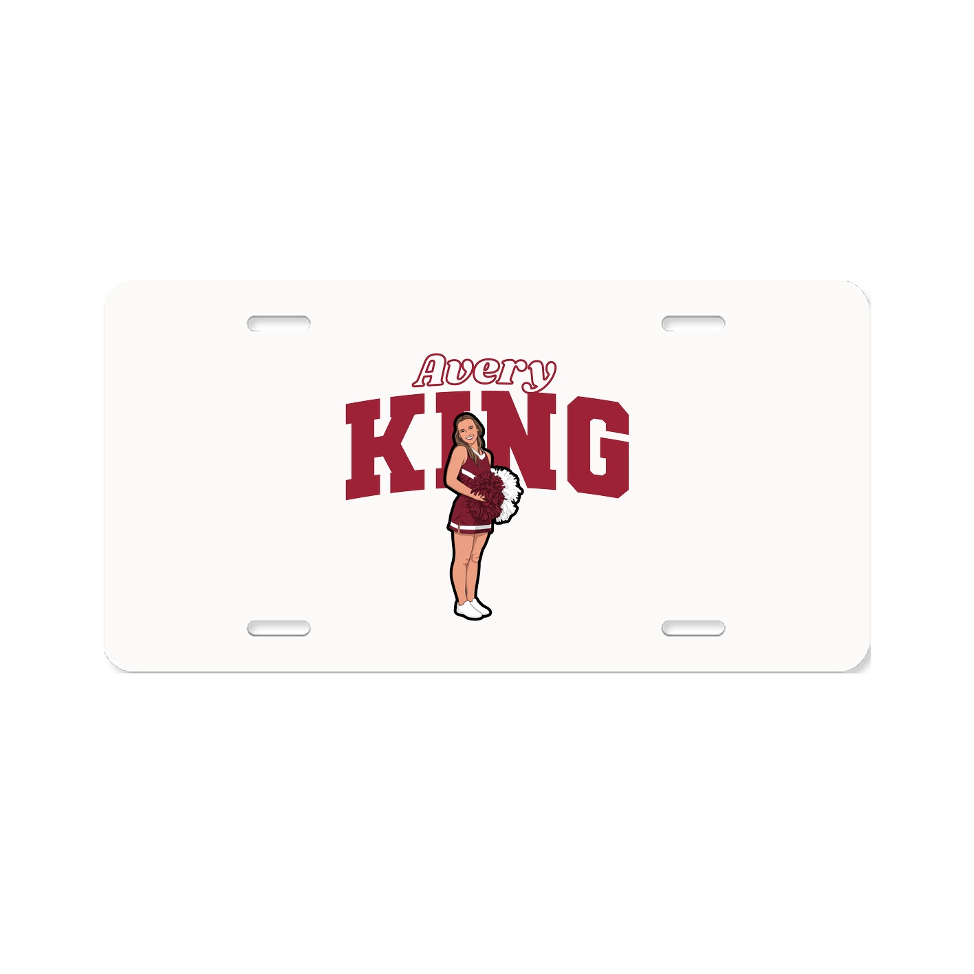 License Plate — Name Arch in Classic
