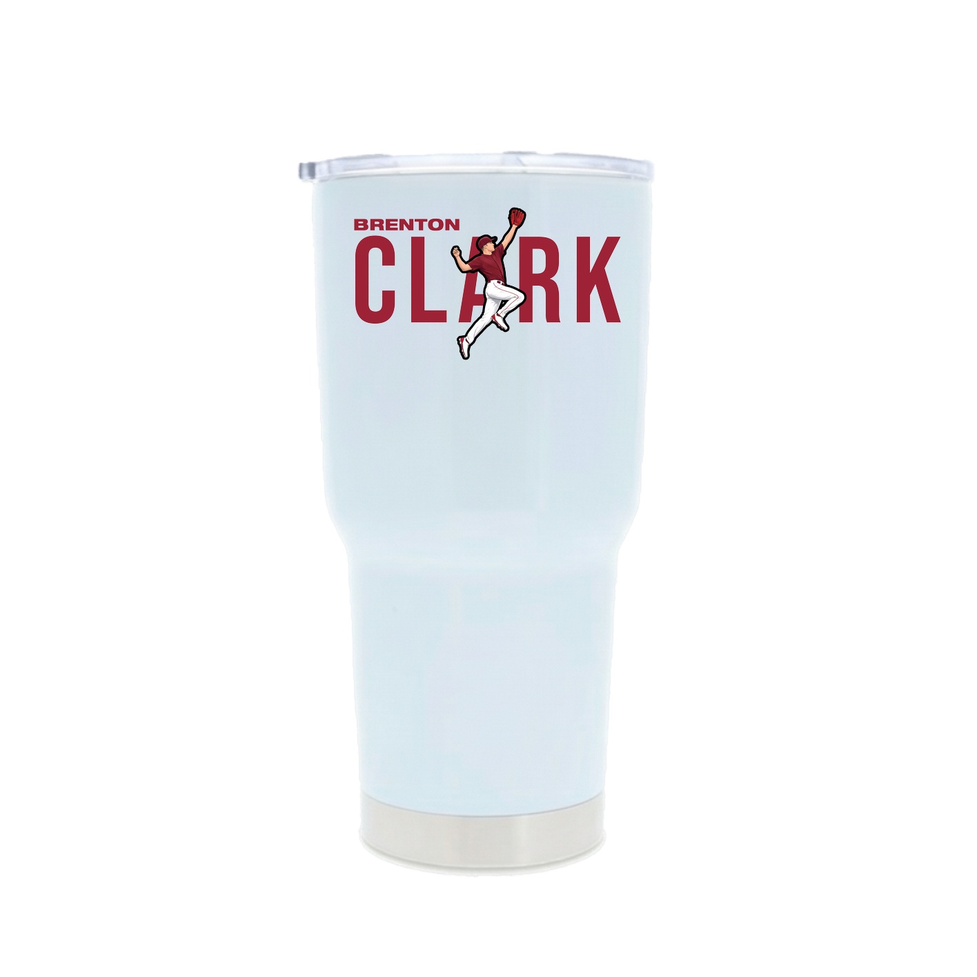 30oz Stainless Steel Tumbler — Player Name in White