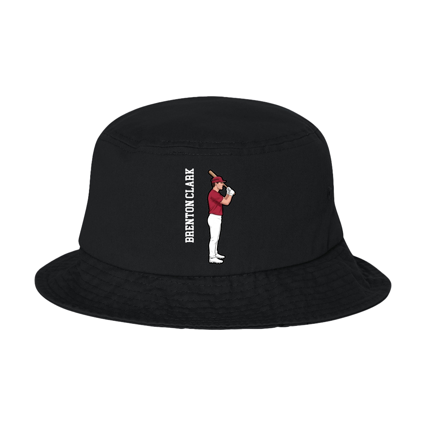 Bucket Cap — Name Vertical in Black