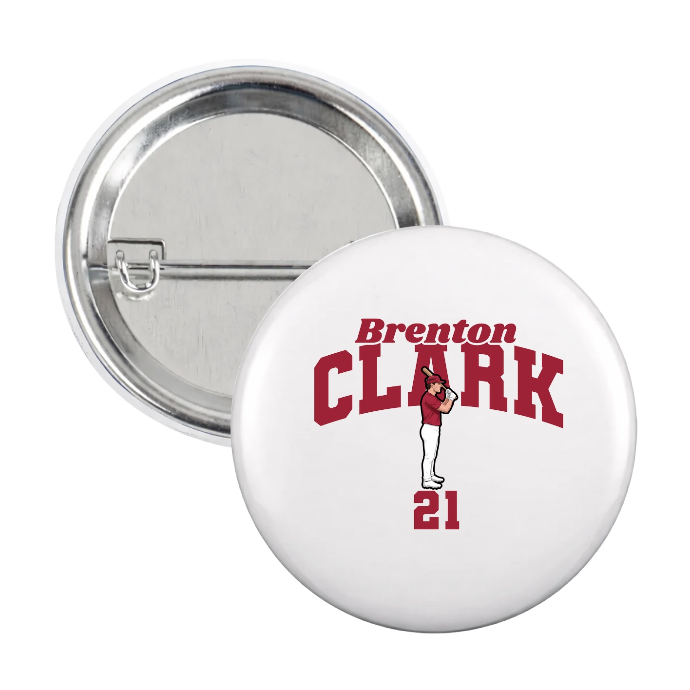 Game Day Button — Signature Arch in White
