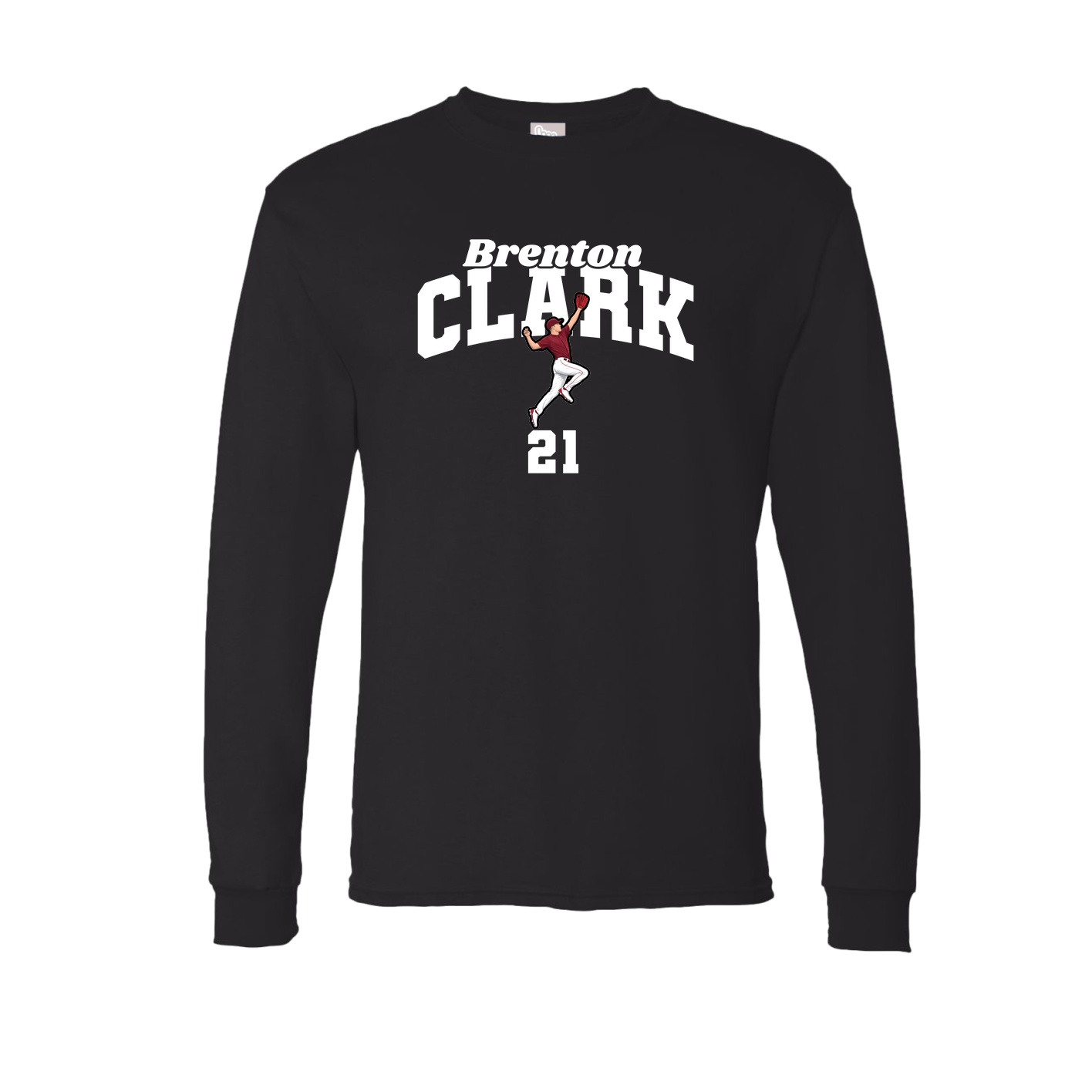 Long Sleeve Tee — Signature Arch in Black
