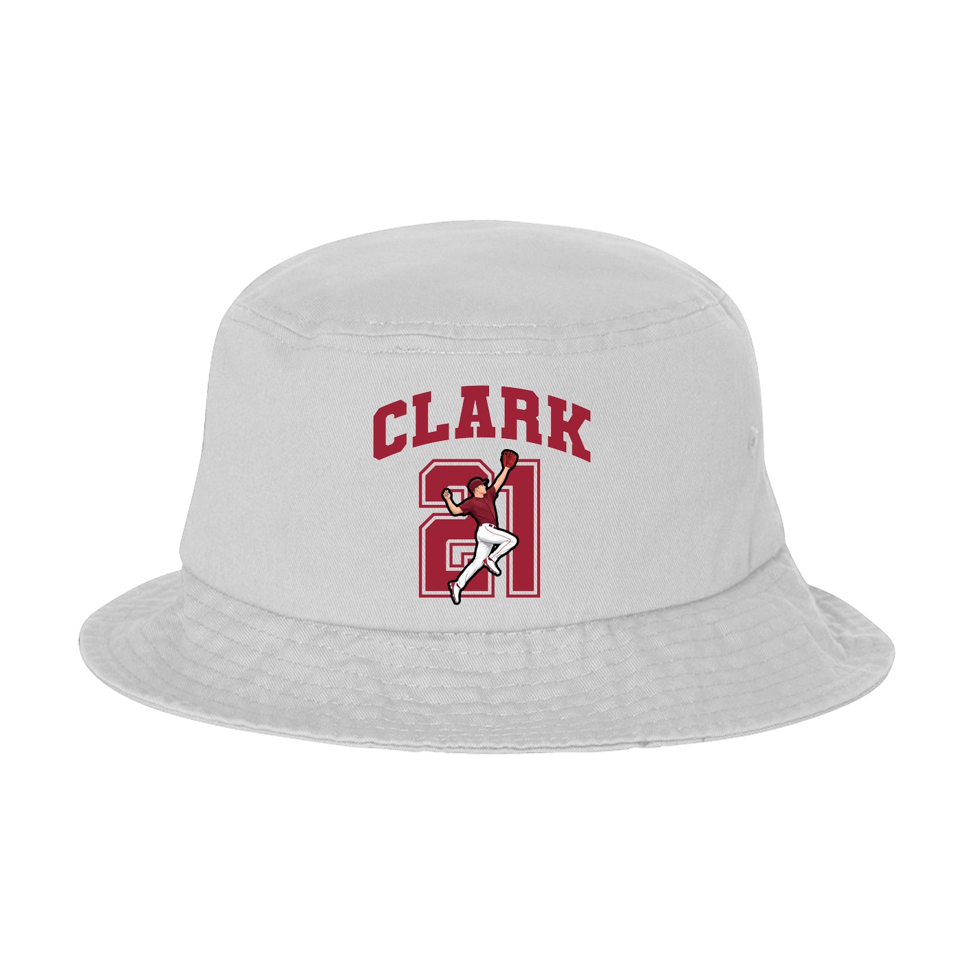 Bucket Cap — Number in White
