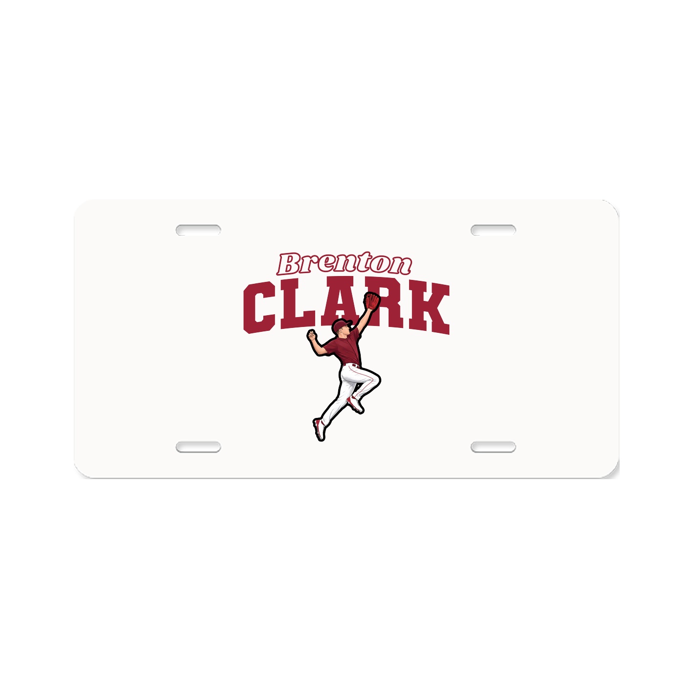 License Plate — Name Arch in Classic