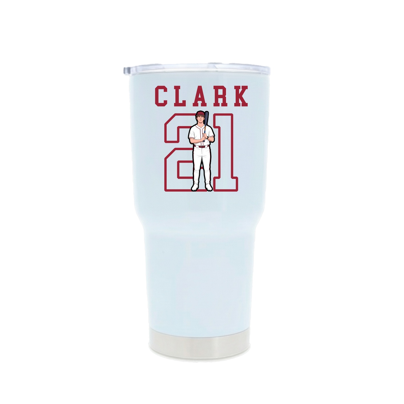 30oz Stainless Steel Tumbler — Shirsey in White