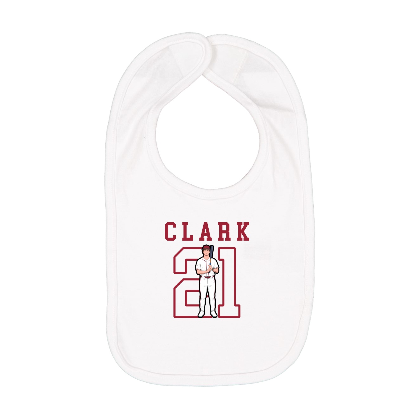 Infant Bib — Shirsey in White