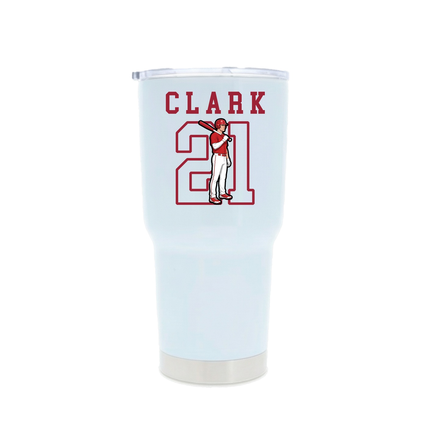 30oz Stainless Steel Tumbler — Shirsey in White