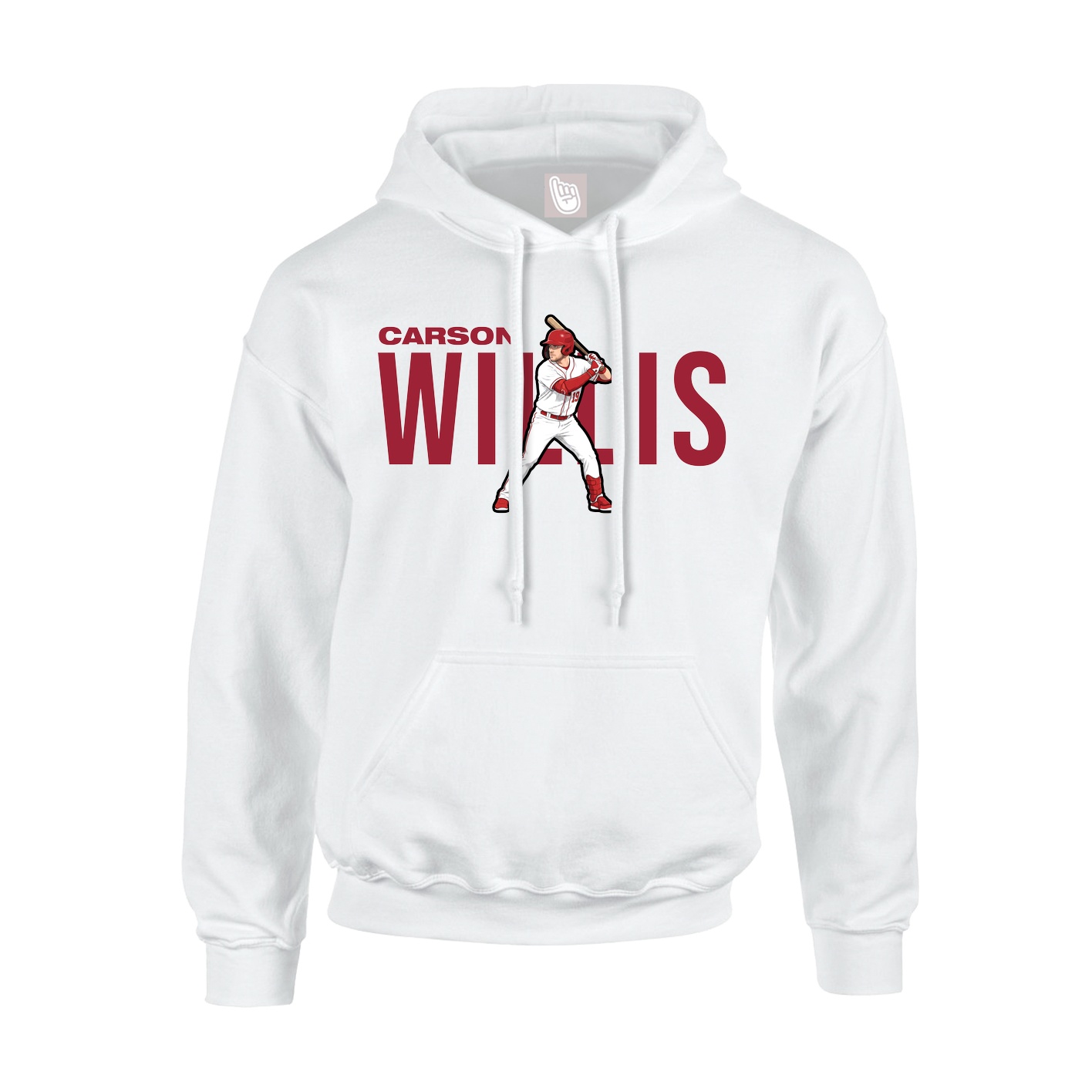 Youth Hoodie — Player Name in White