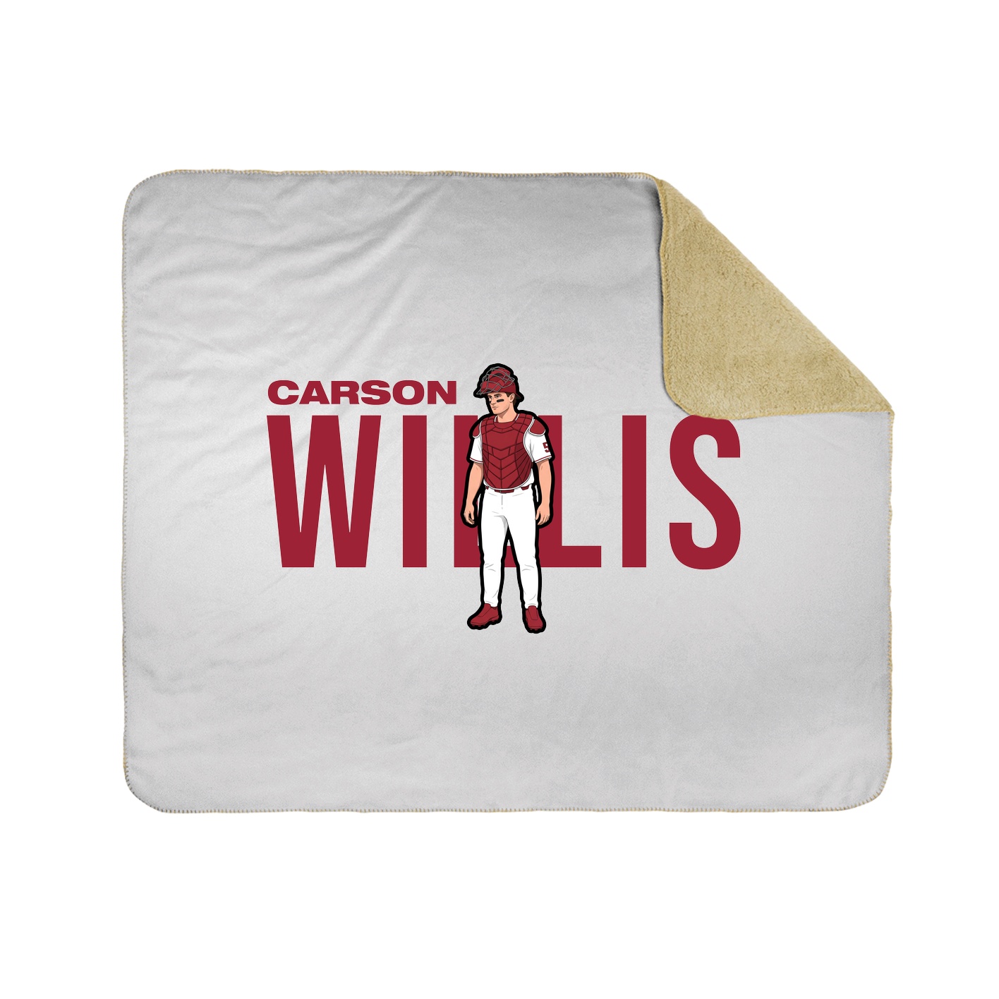 Throw Blanket — Player Name in White