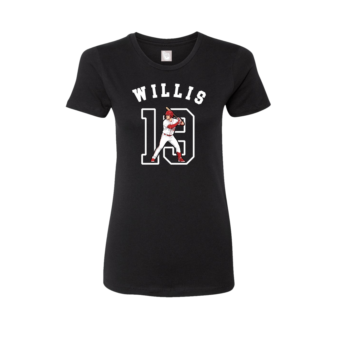 Fitted Women's Tee — Shirsey Arch in Black