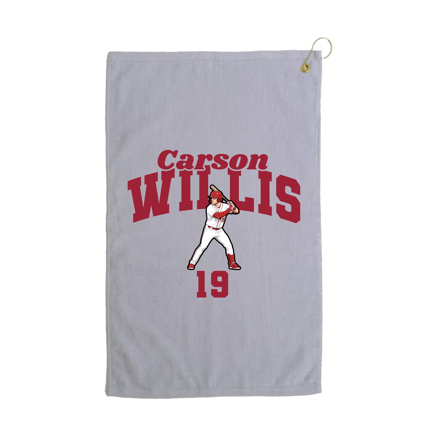 Golf Towel — Signature Arch in Grey