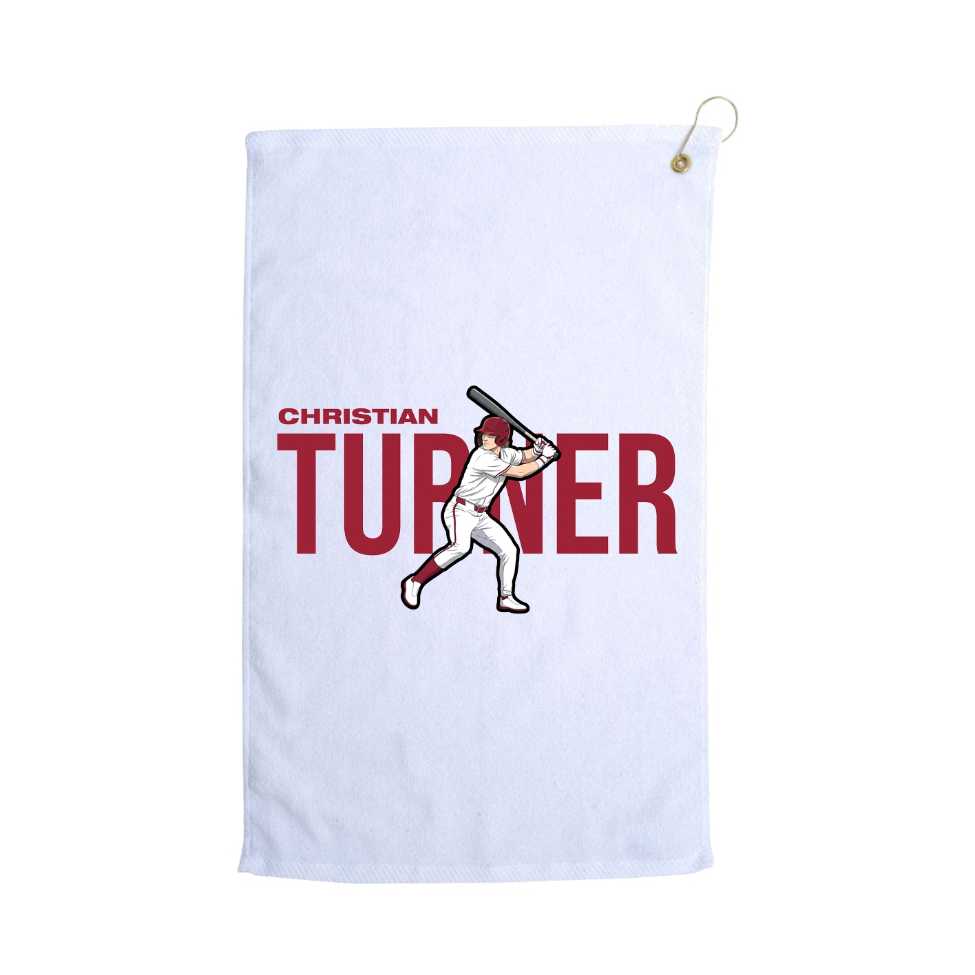 Golf Towel — Player Name in White