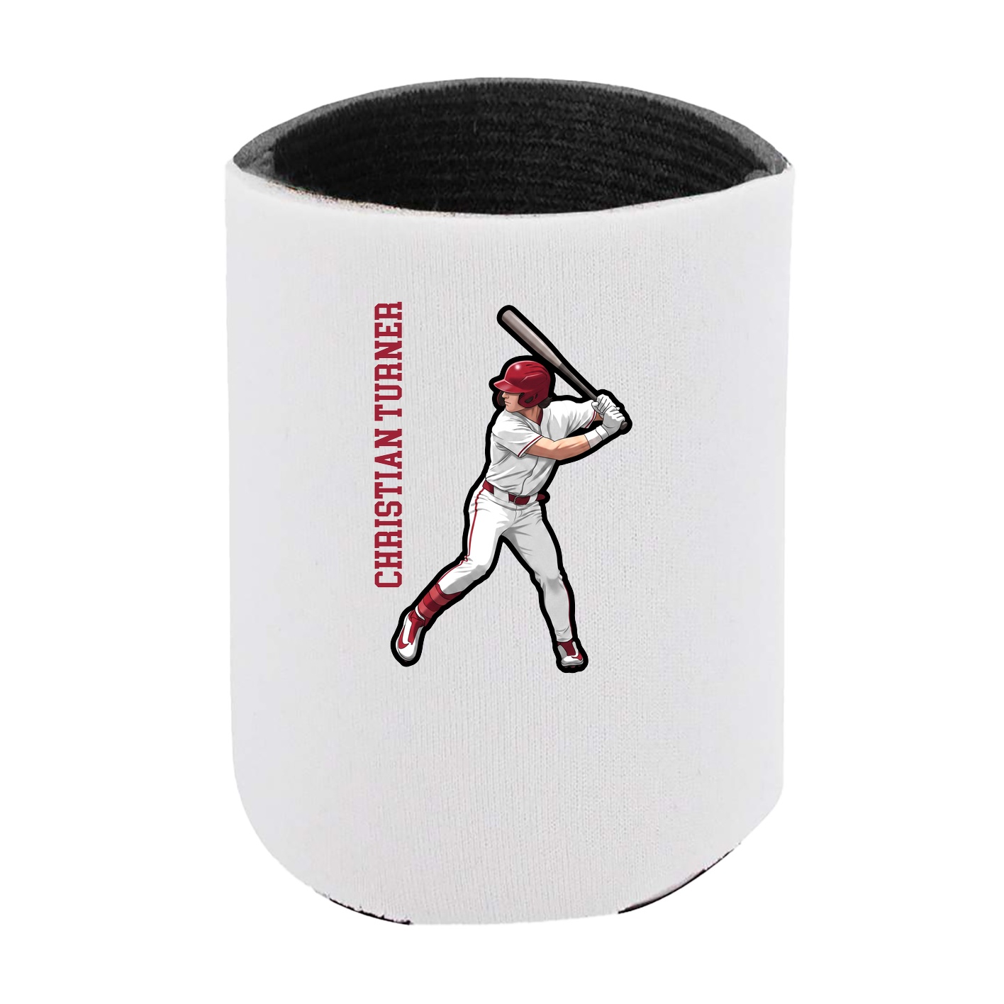 Can Holder — Name Vertical in White