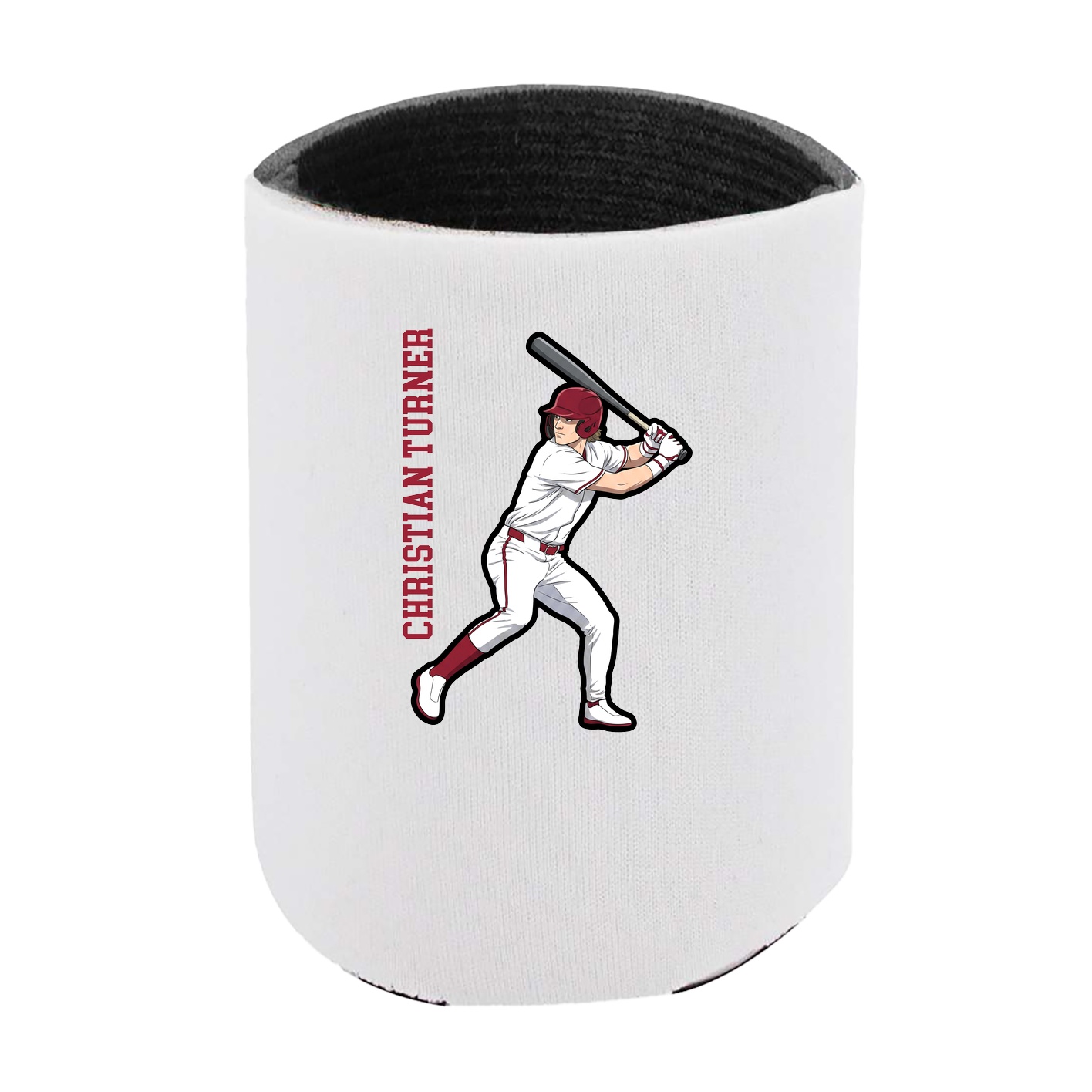 Can Holder — Name Vertical in White