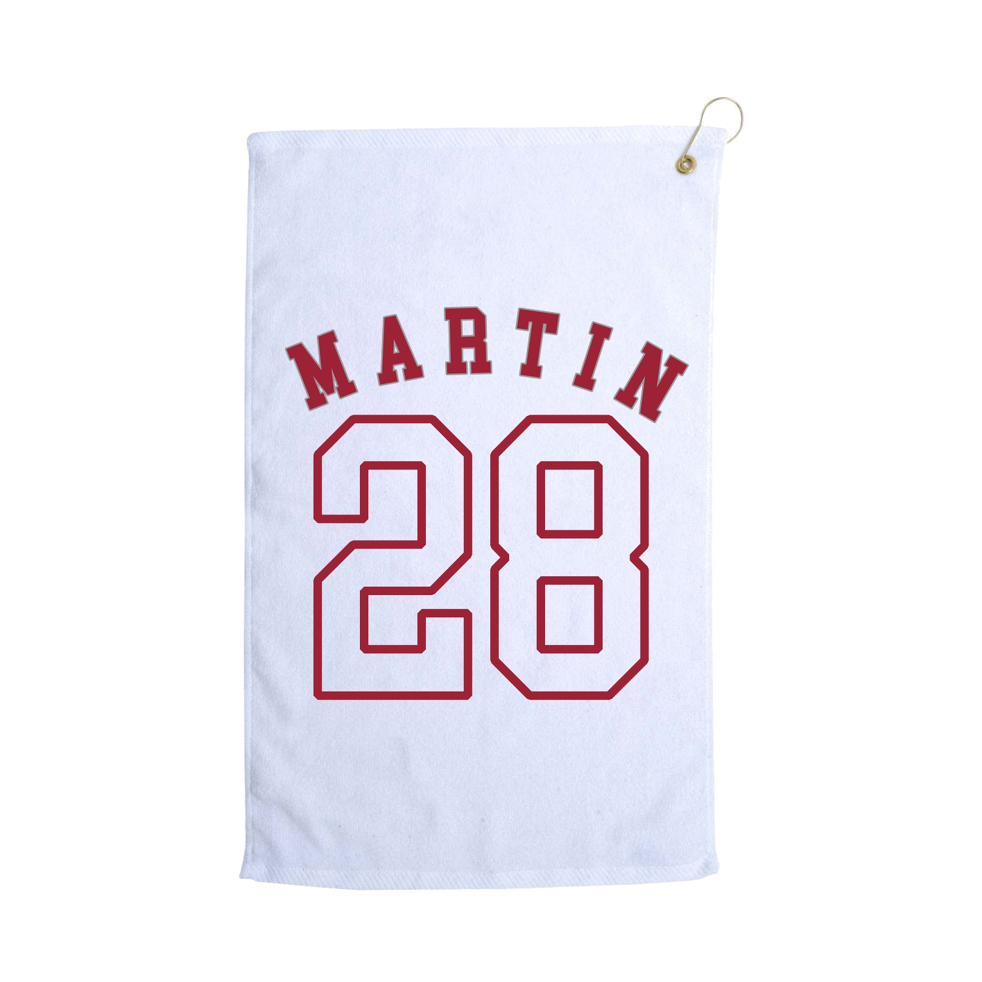 Golf Towel — Shirsey Arch in White