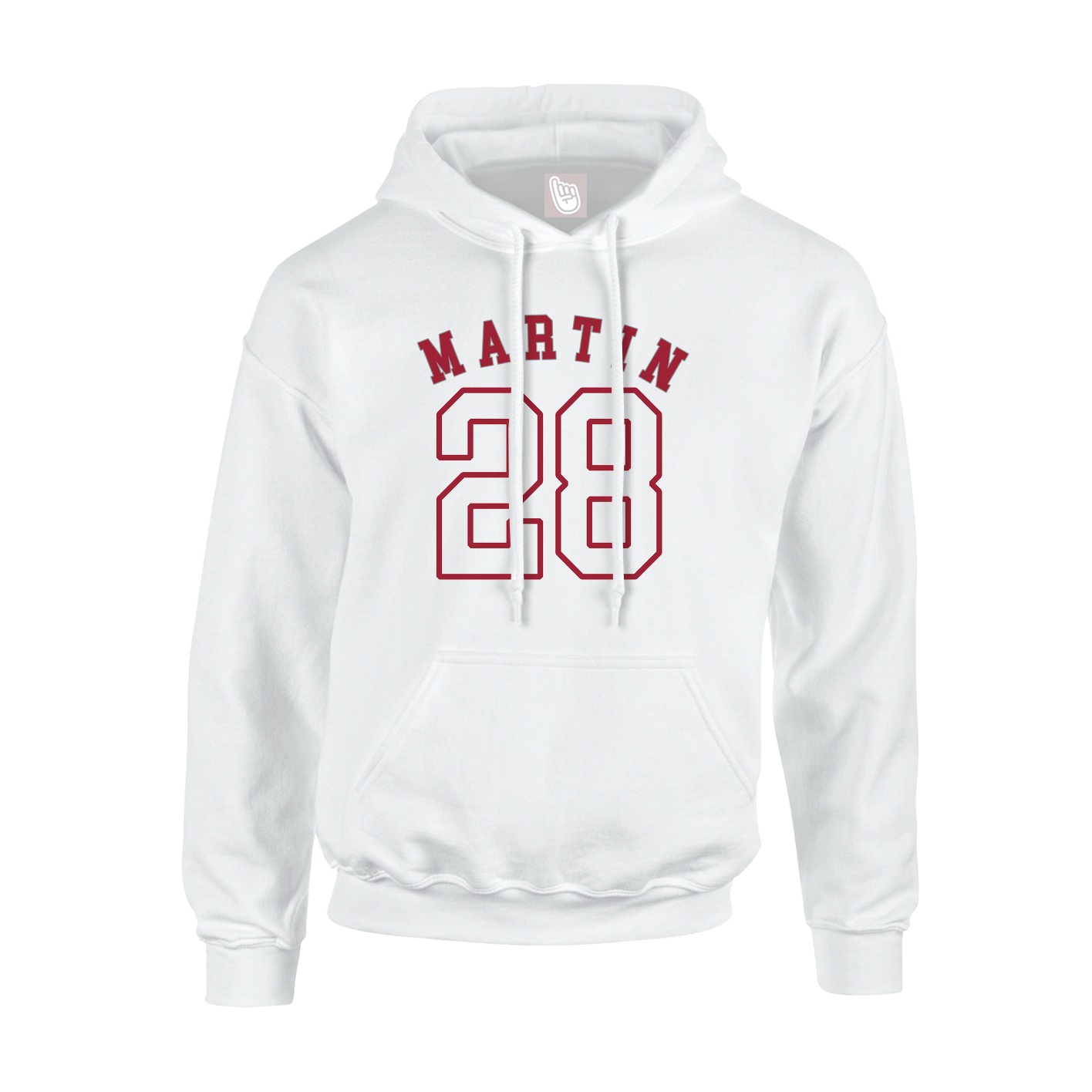 Youth Hoodie — Shirsey Arch in White