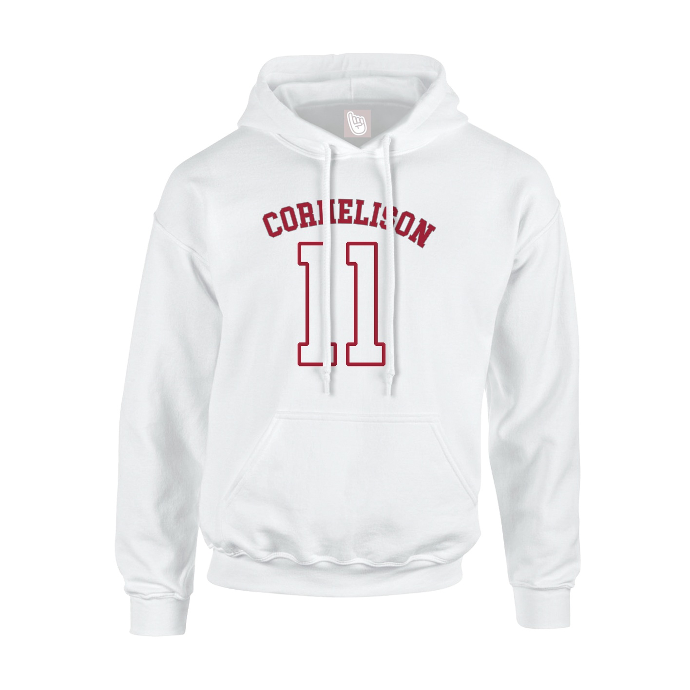 Youth Hoodie — Shirsey Arch in White