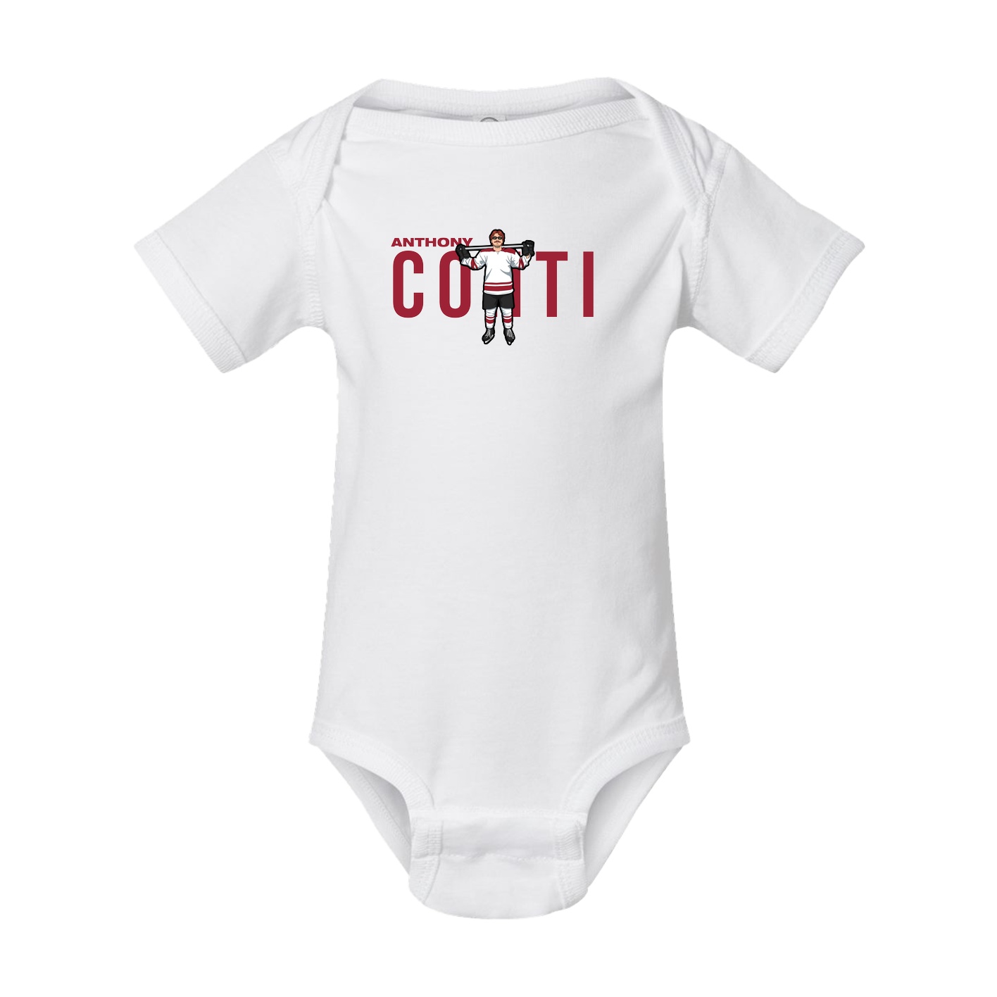 Baby Onesie — Player Name in White