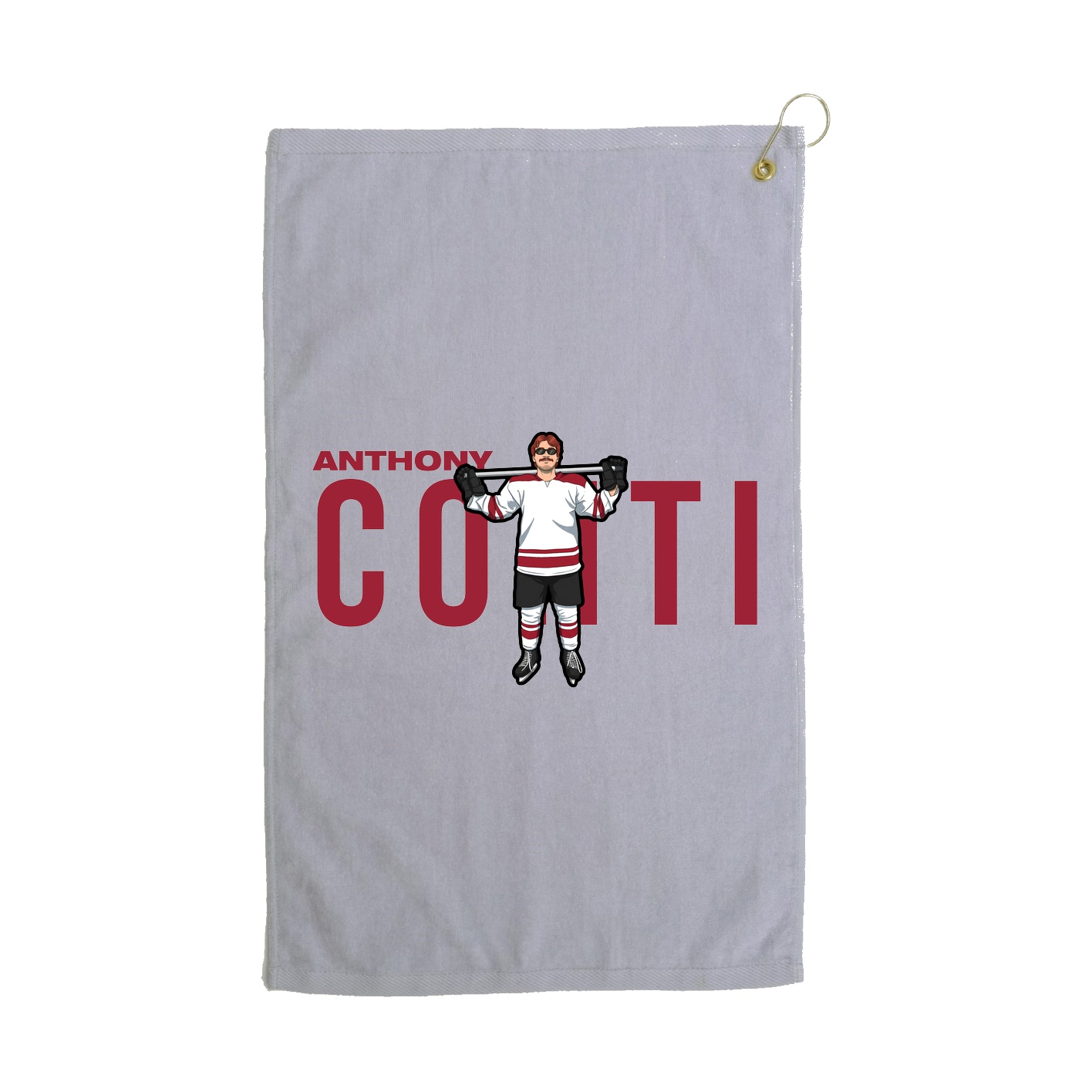 Golf Towel — Player Name in Grey