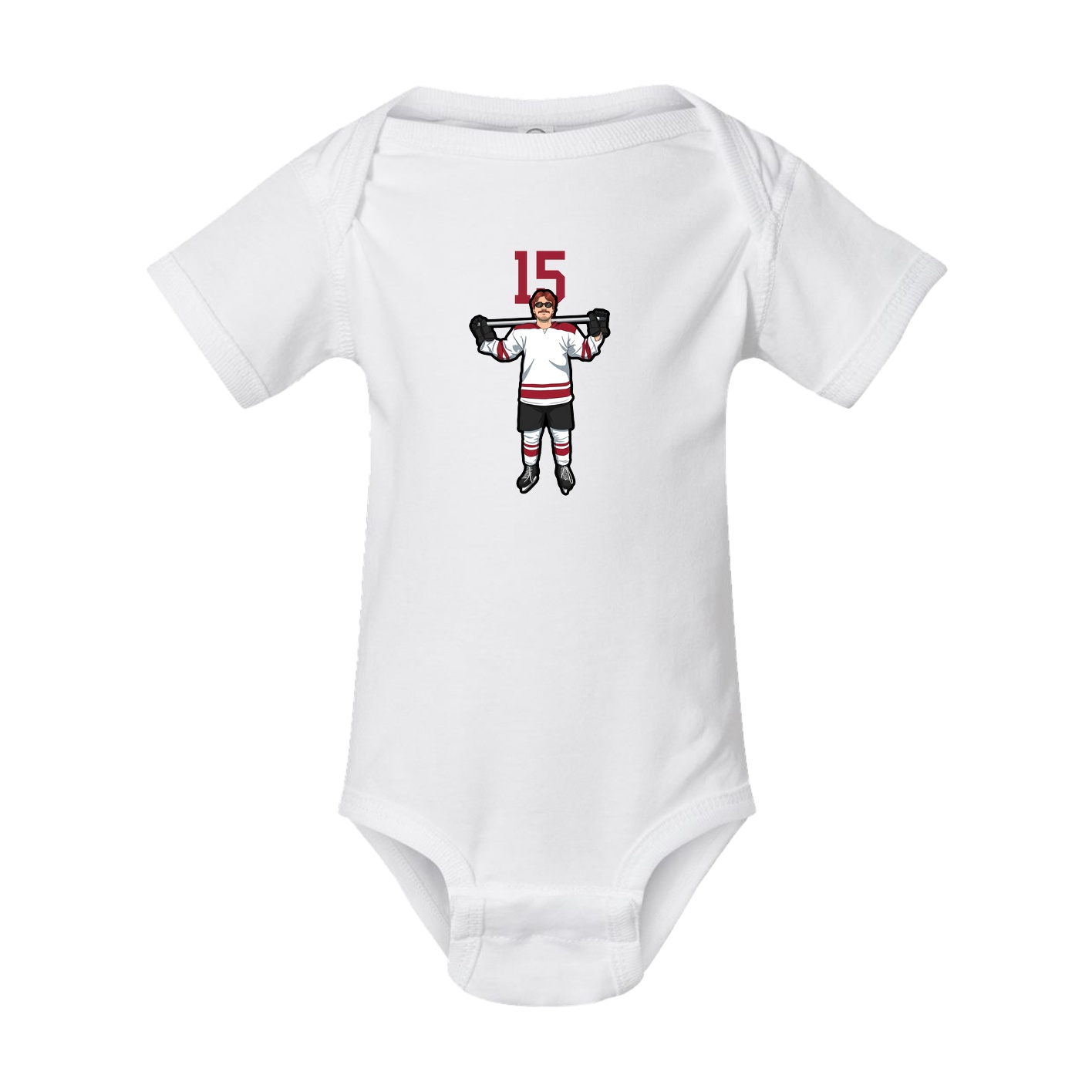 Baby Onesie — Number Top in White