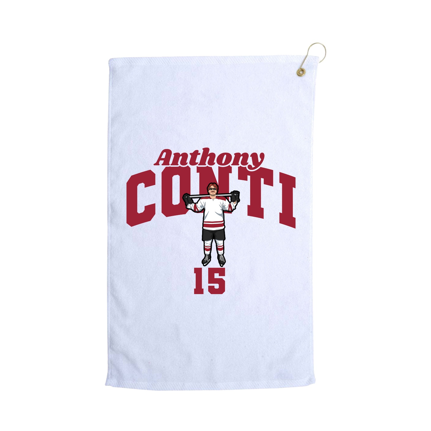 Golf Towel — Signature Arch in White