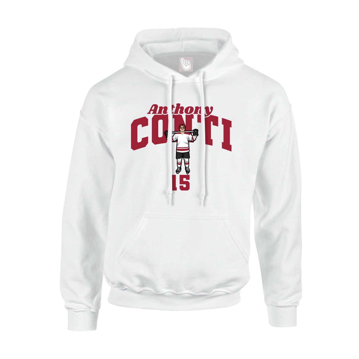 Hoodie — Signature Arch in White