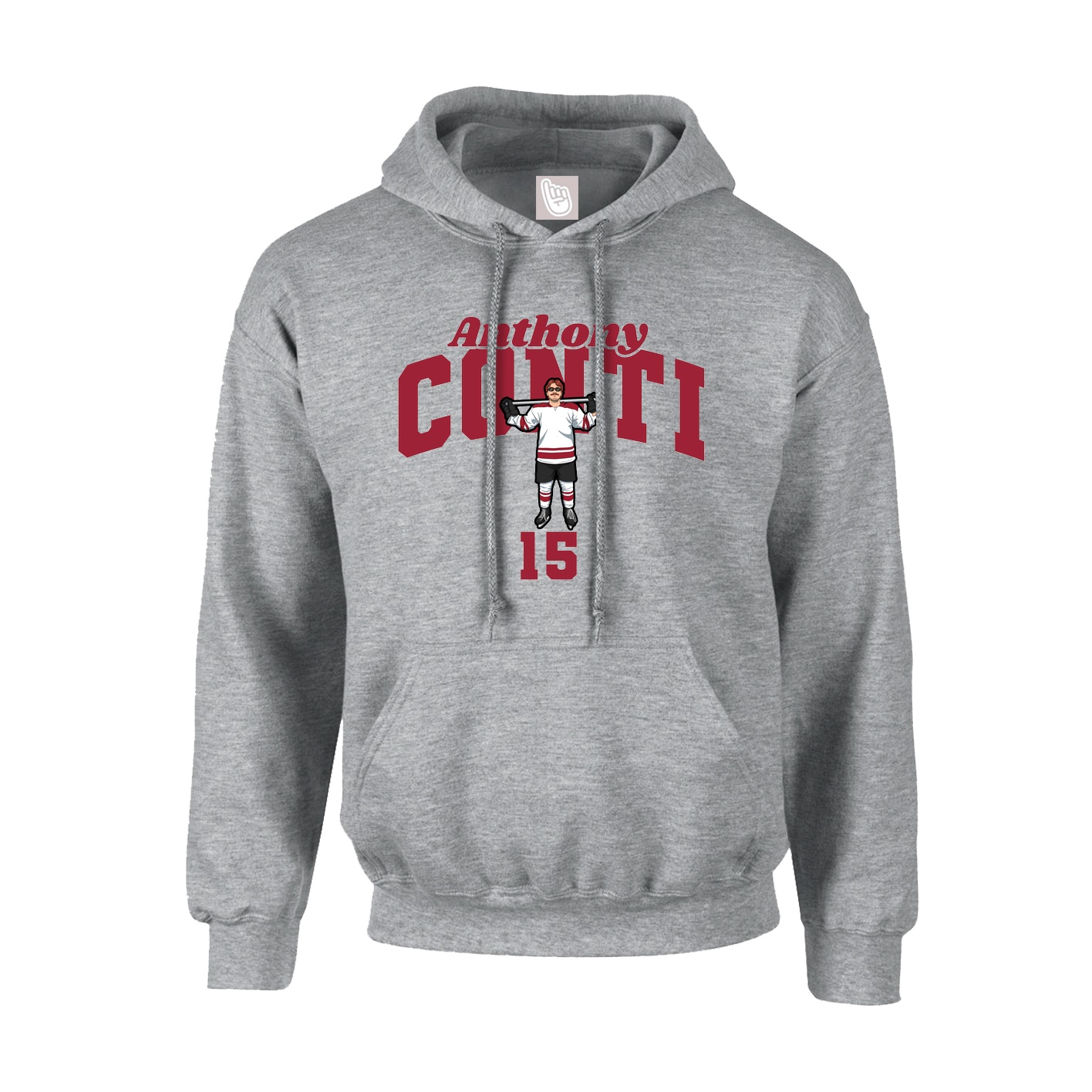 Youth Hoodie — Signature Arch in Grey