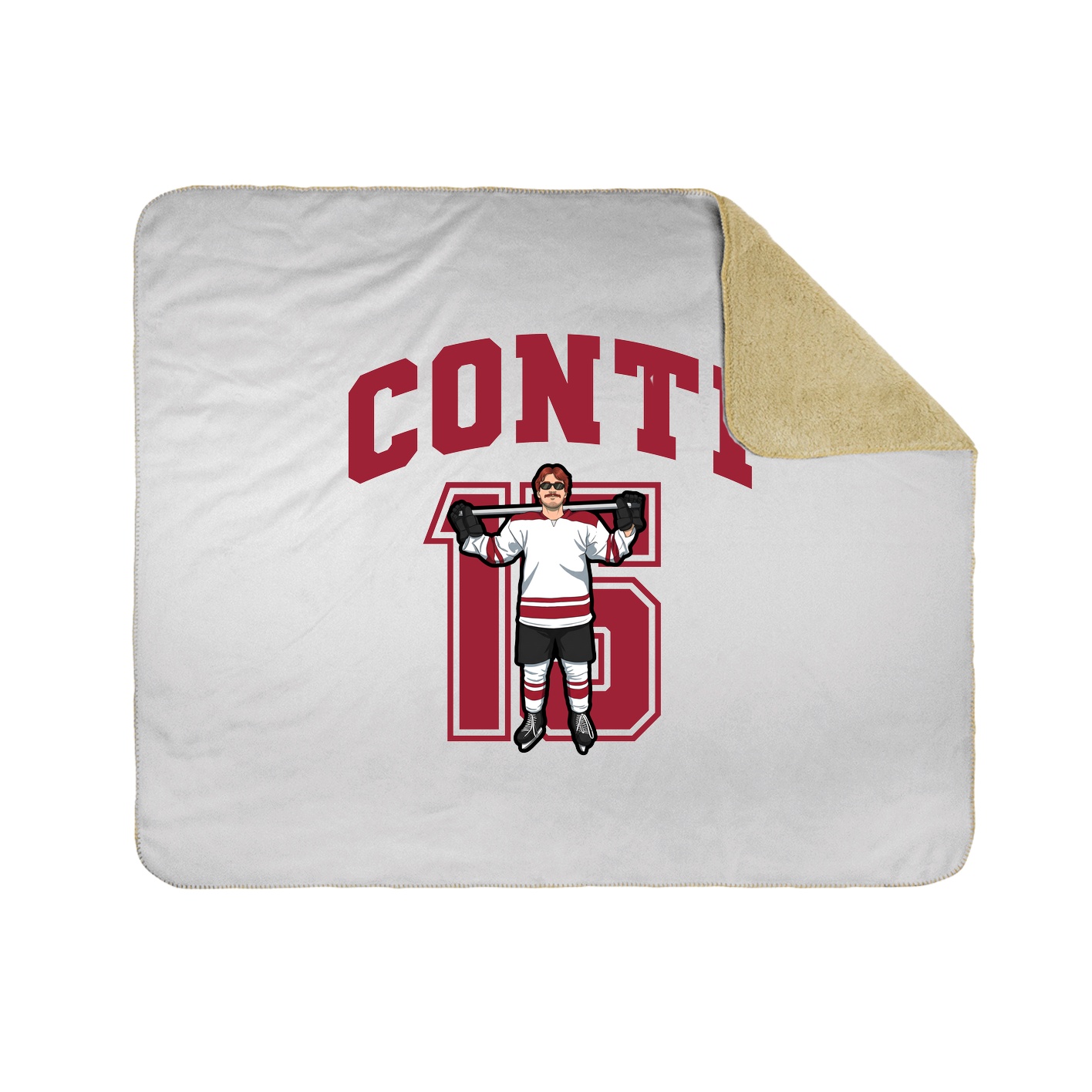 Throw Blanket — Number in White