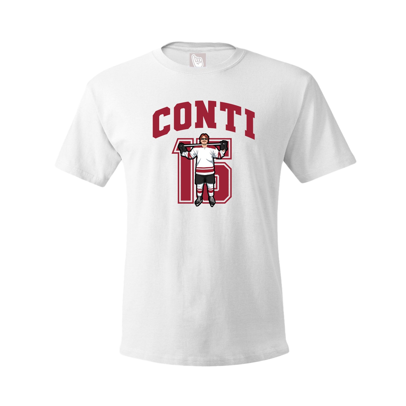 Youth Tee — Number in White