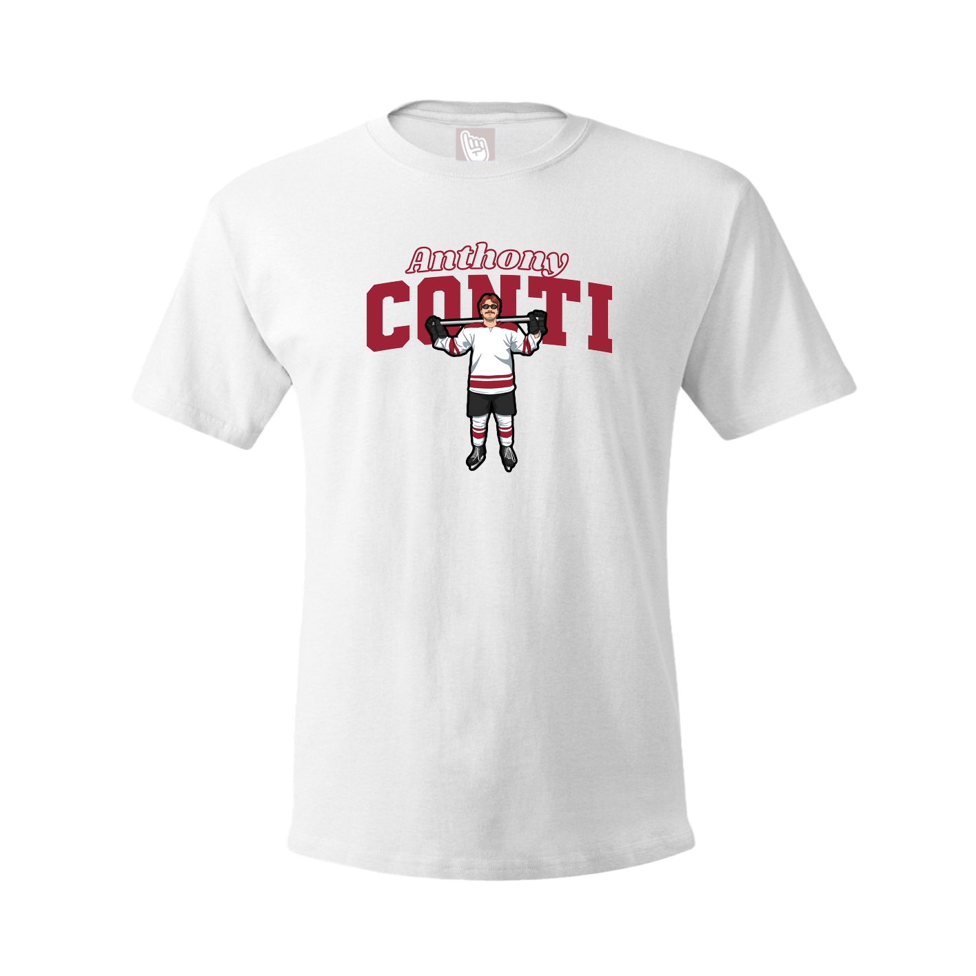 Youth Tee — Name Arch in White