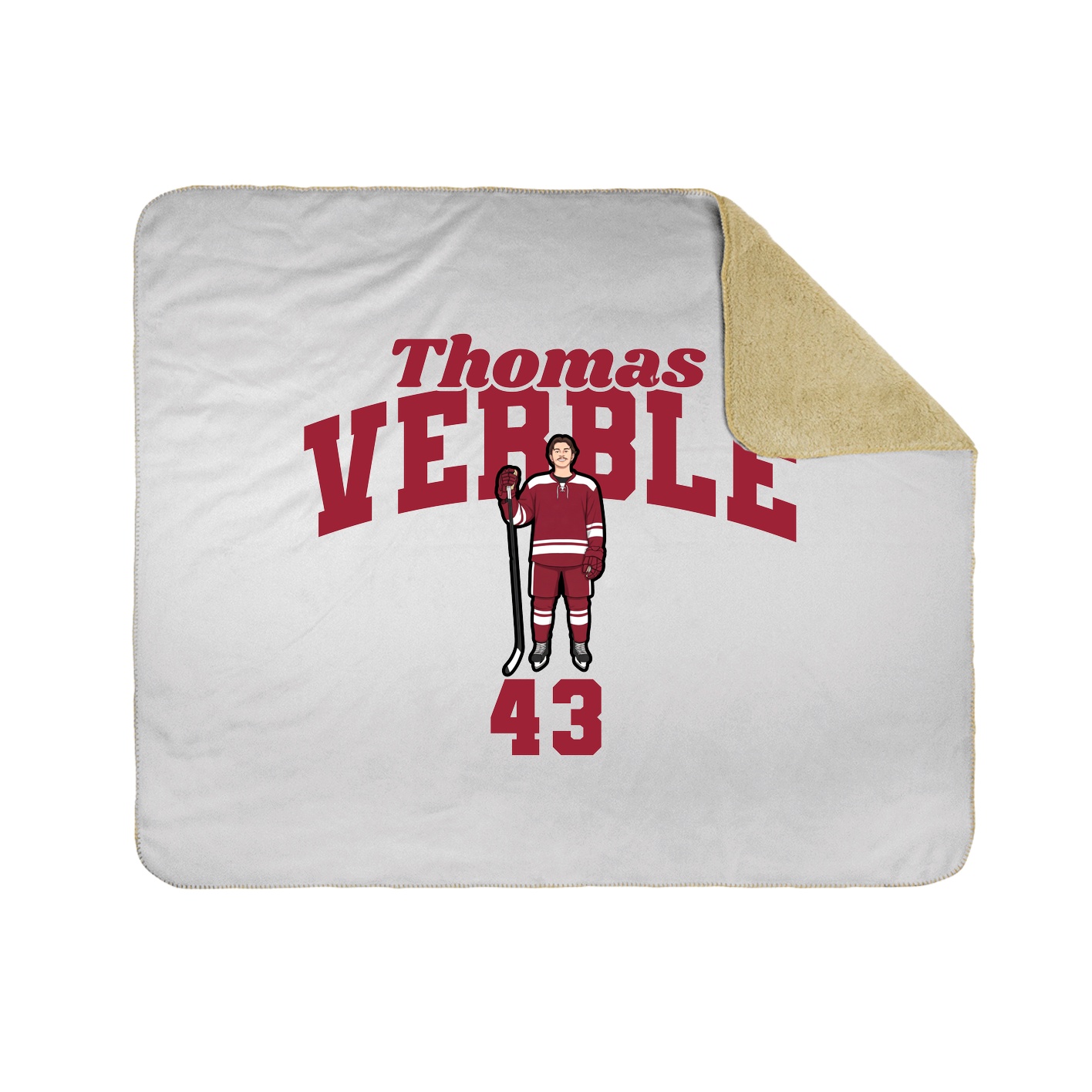Throw Blanket — Signature Arch in White