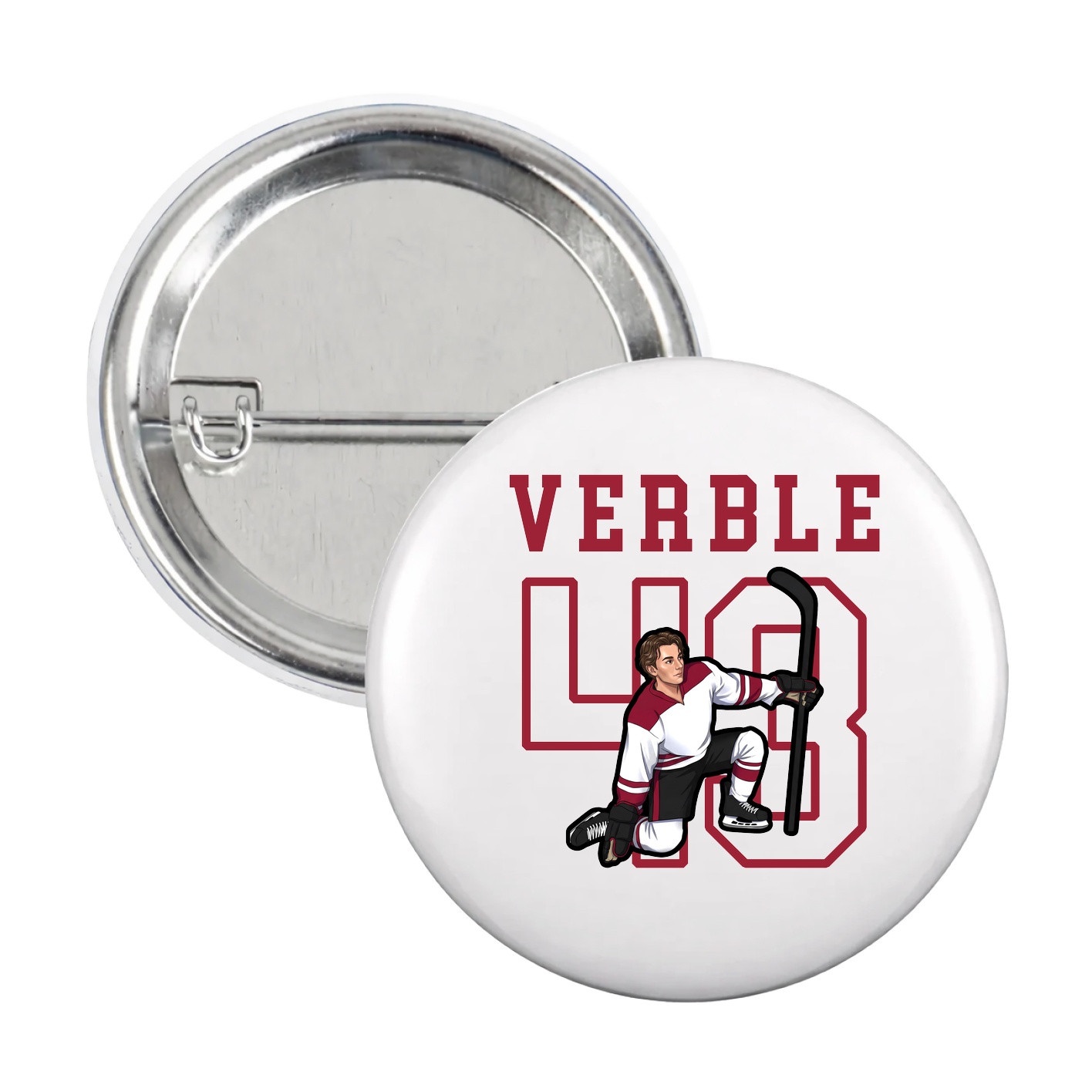Game Day Button — Shirsey in White