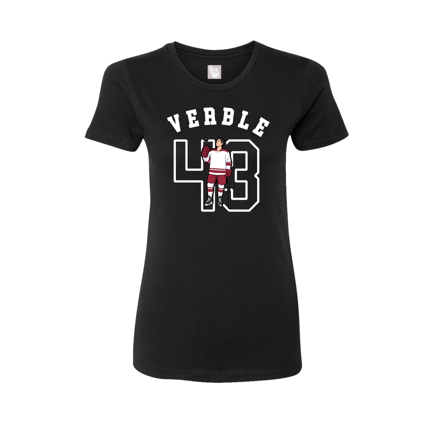 Fitted Women's Tee — Shirsey Arch in Black