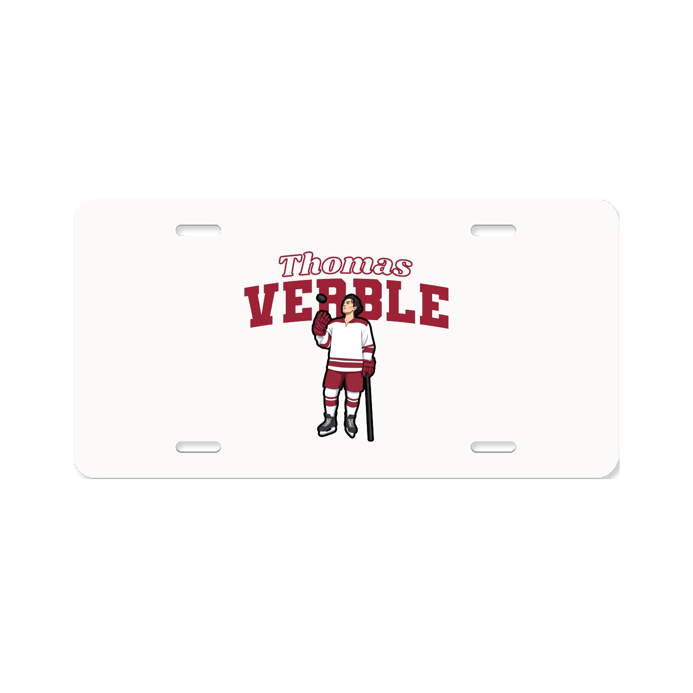 License Plate — Name Arch in Classic