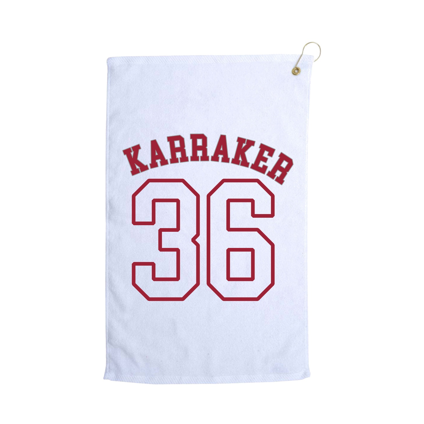 Golf Towel — Shirsey Arch in White