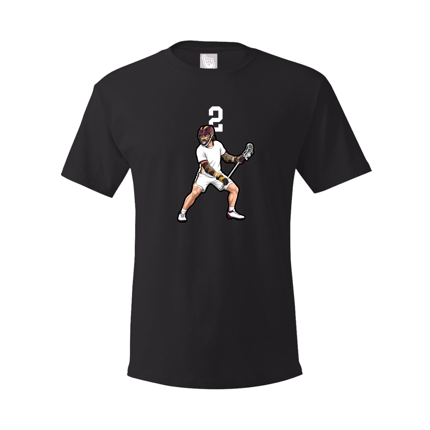 Youth Tee — Number Top in Black