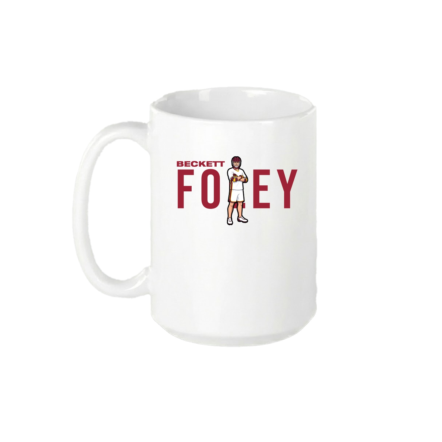 15oz Coffee Mug — Player Name in White