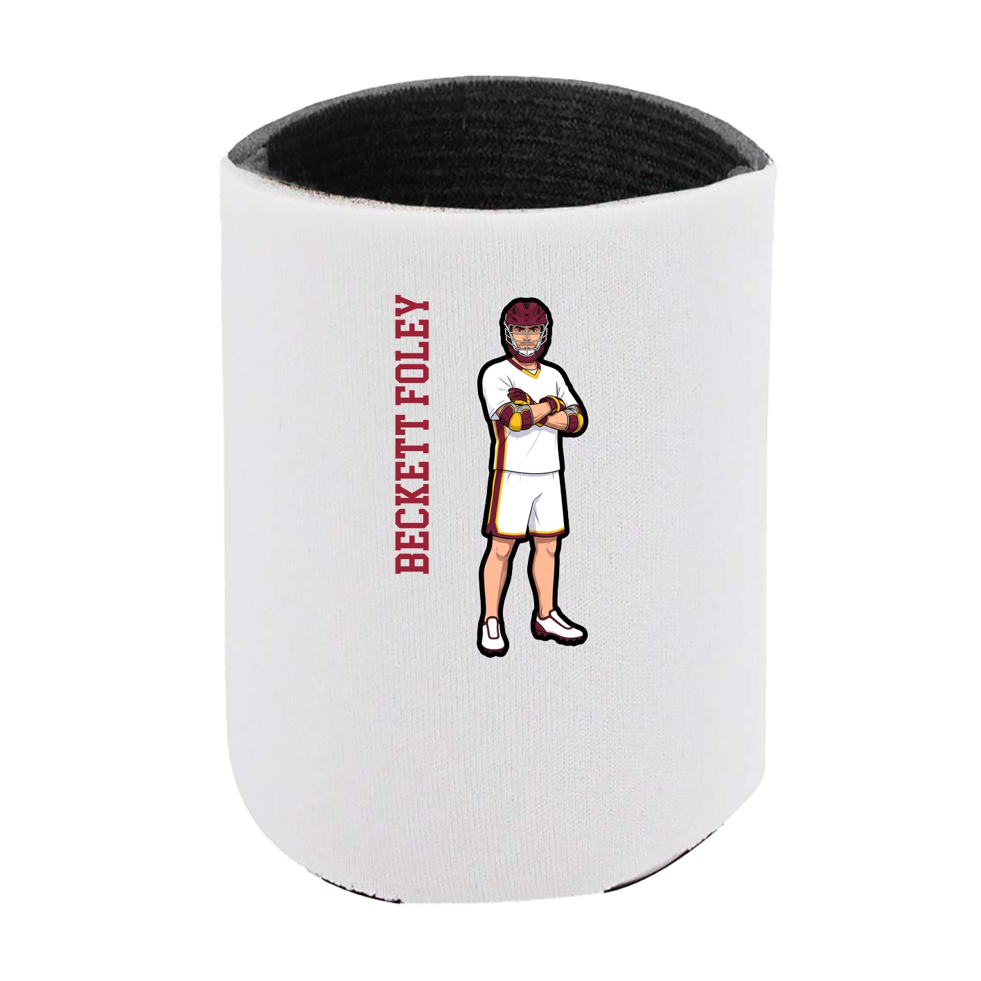 Can Holder — Name Vertical in White