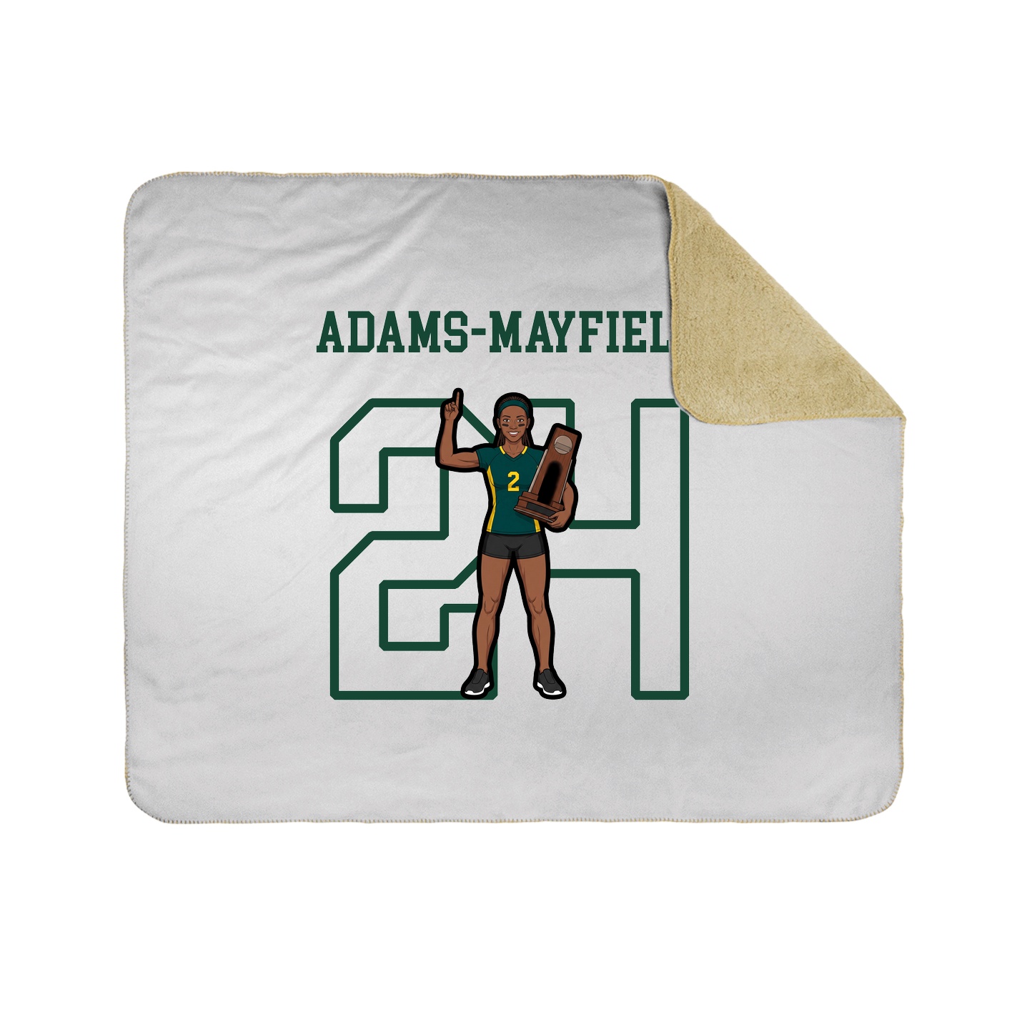 Throw Blanket — Shirsey in White