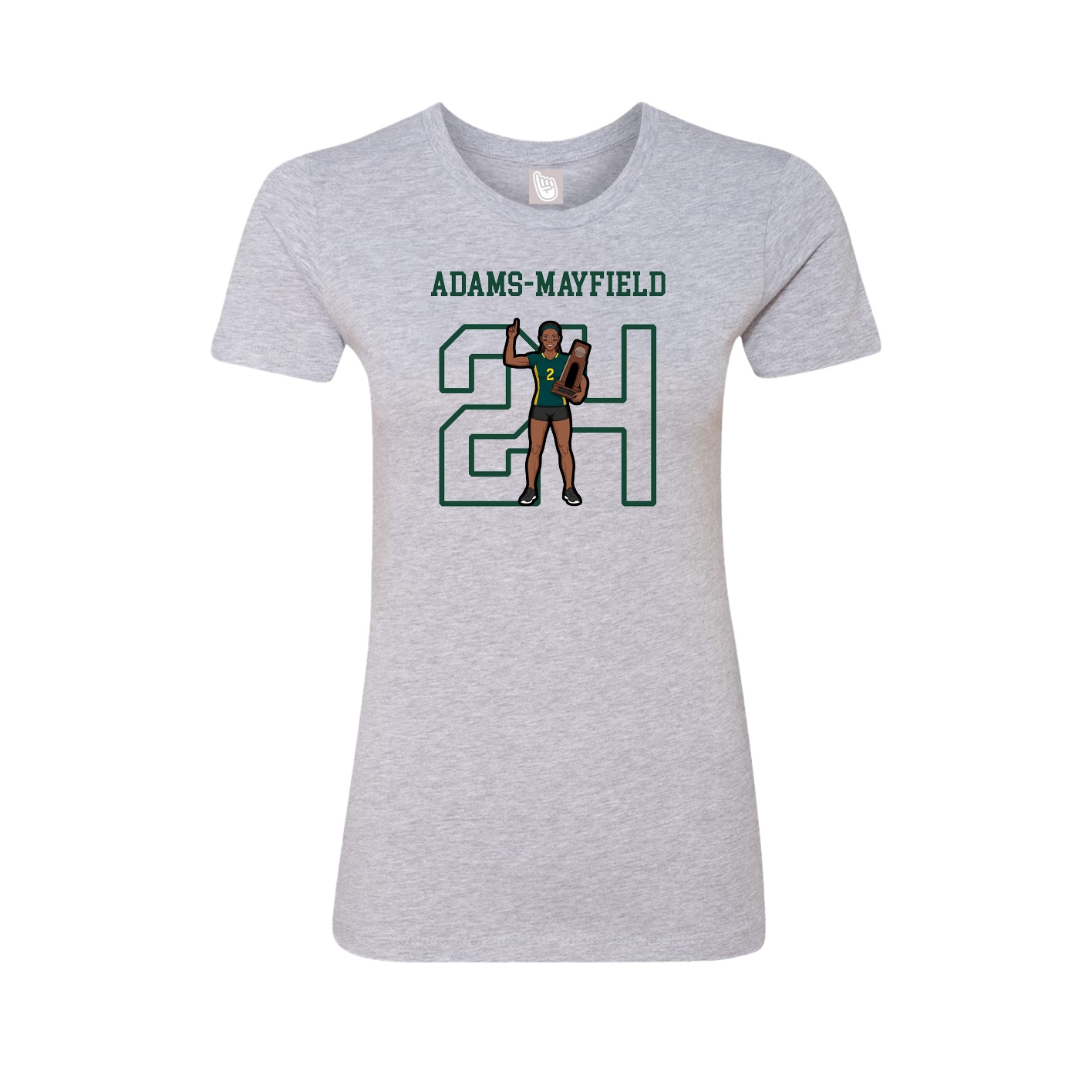 Fitted Women's Tee — Shirsey in Grey