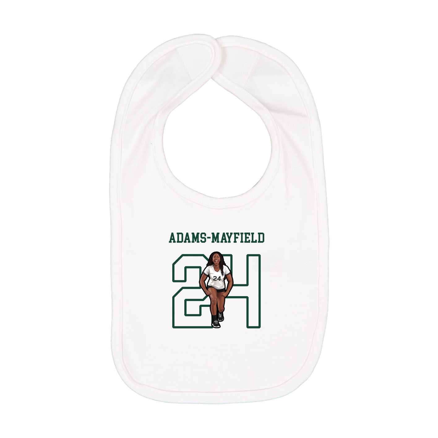 Infant Bib — Shirsey in White