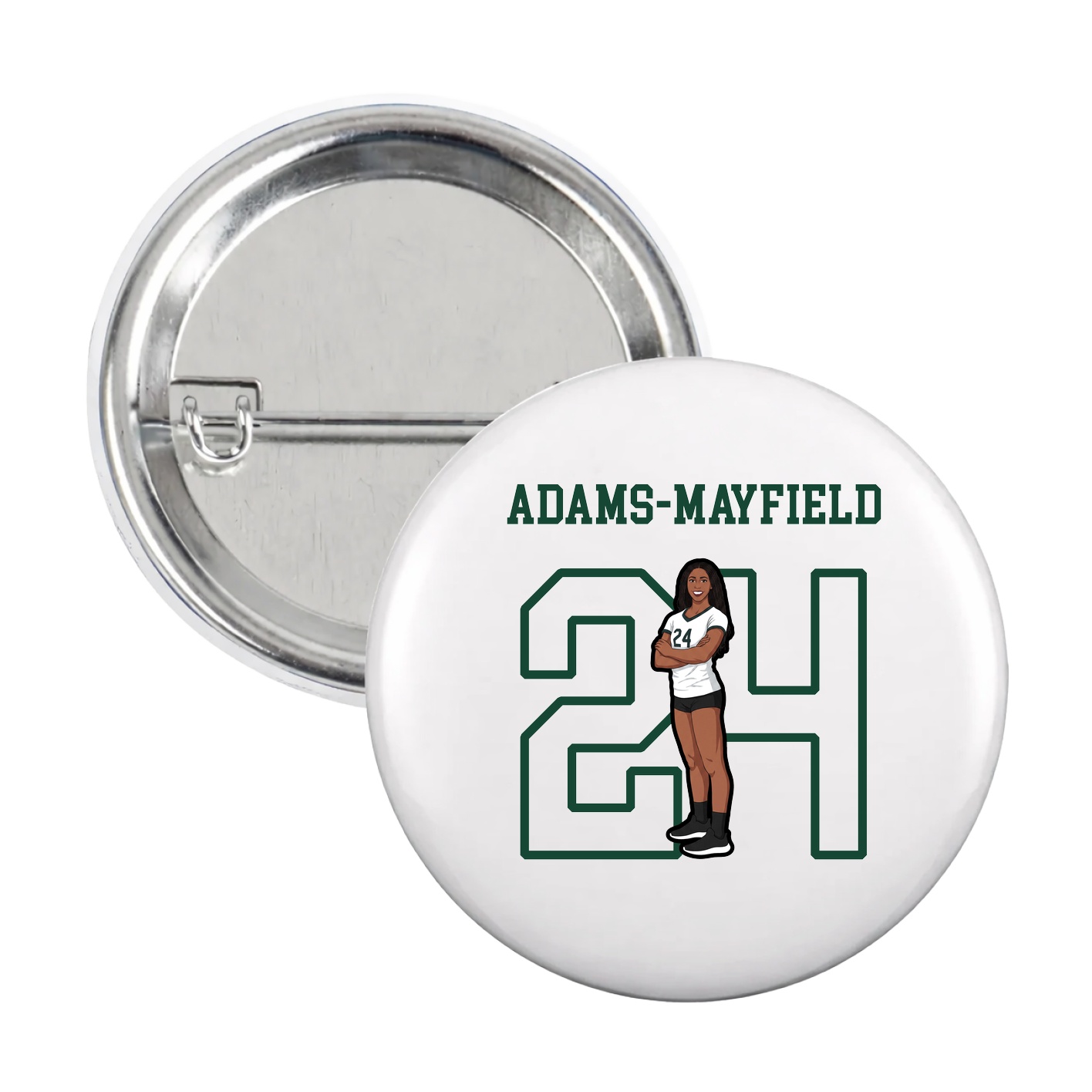 Game Day Button — Shirsey in White