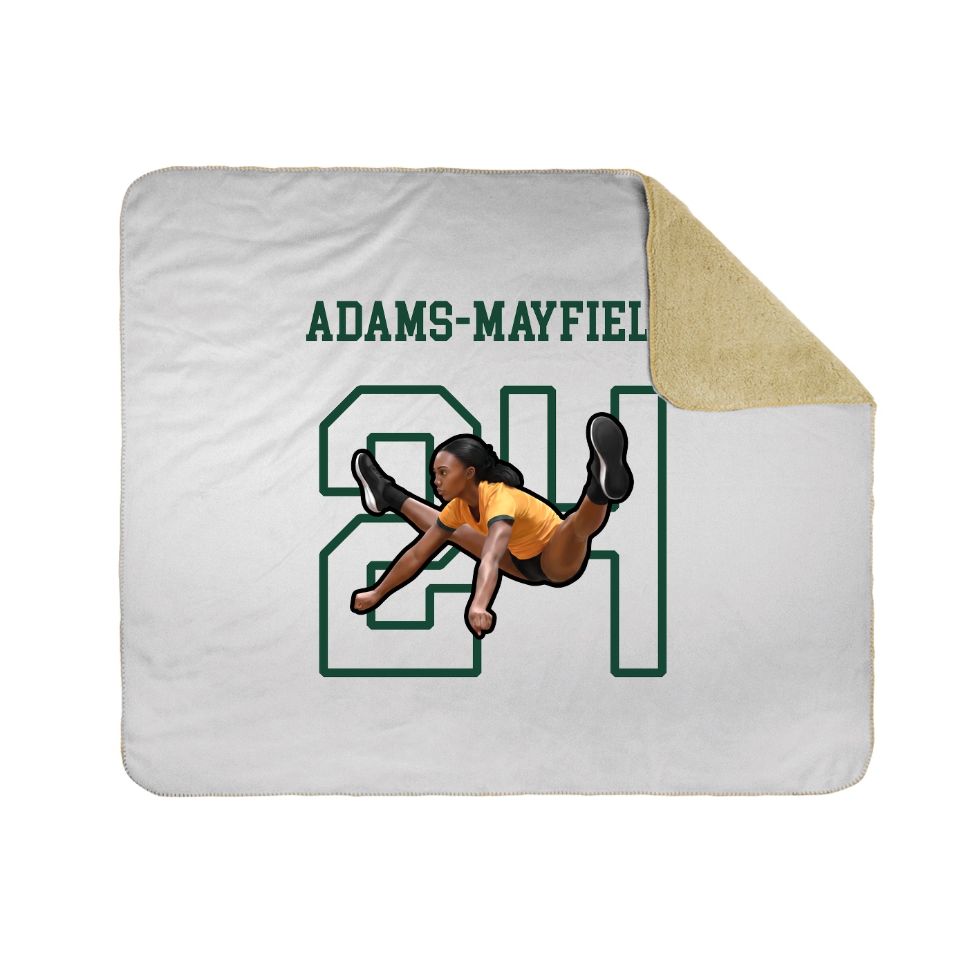Throw Blanket — Shirsey in White