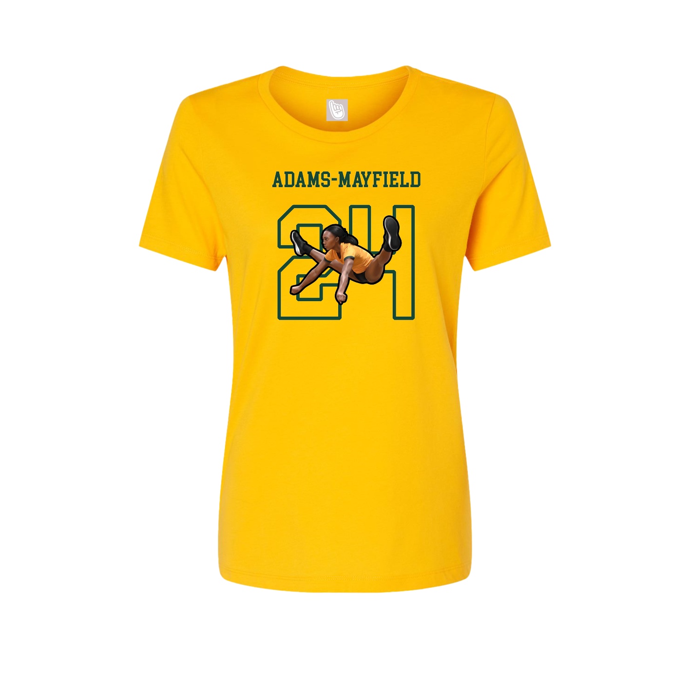 Fitted Women's Tee — Shirsey in Gold