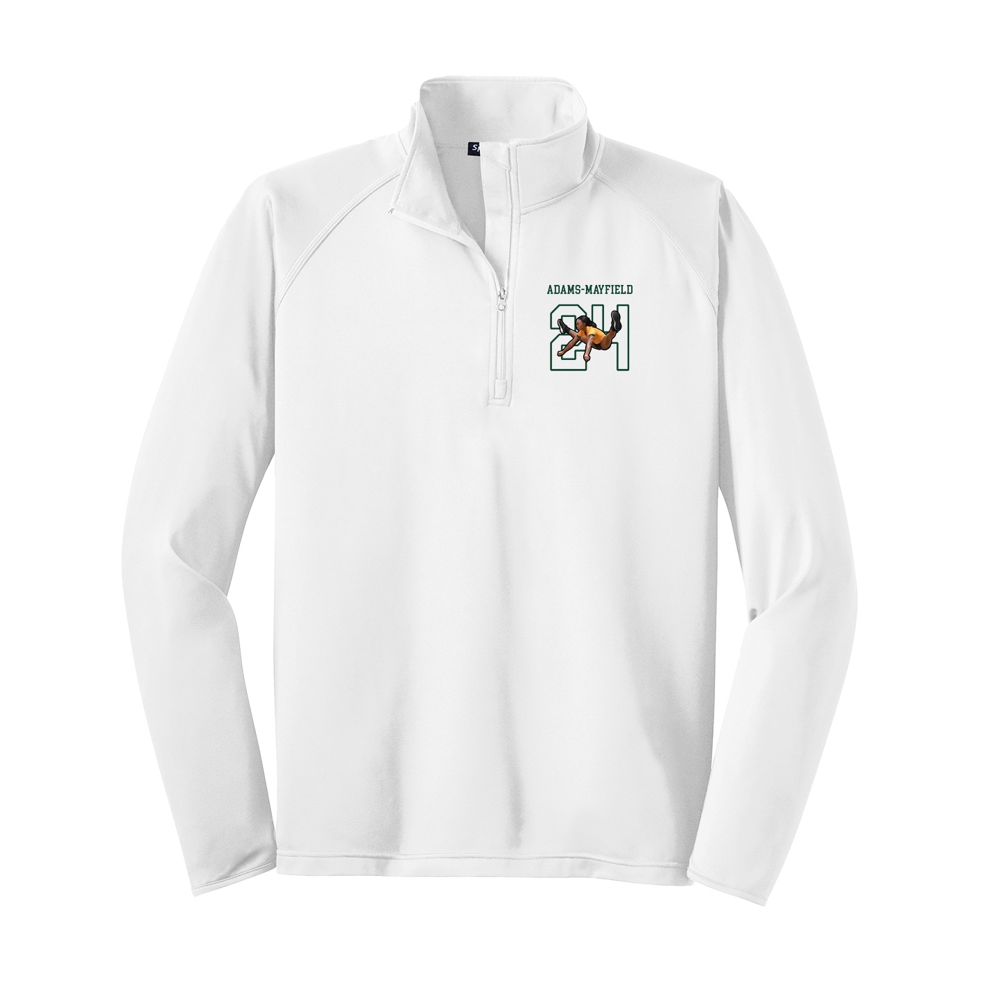 Q-Zip Pullover — Shirsey in White